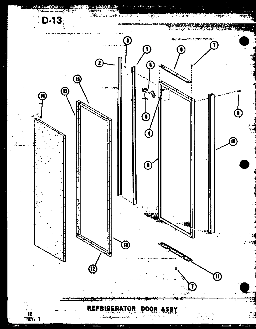 12 - REF DOOR ASSY