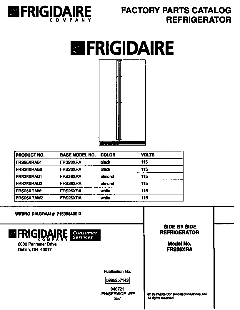 01 - SIDE BY SIDE REFRIGERATOR