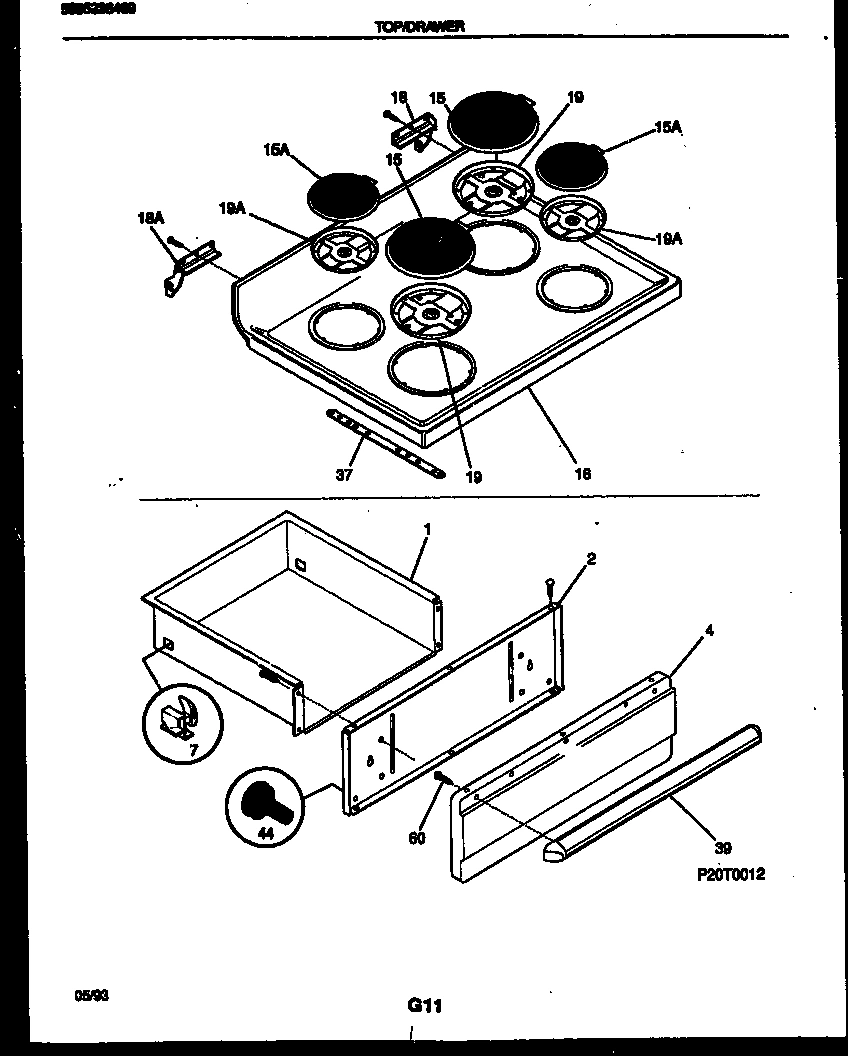 04 - COOKTOP AND DRAWER PARTS