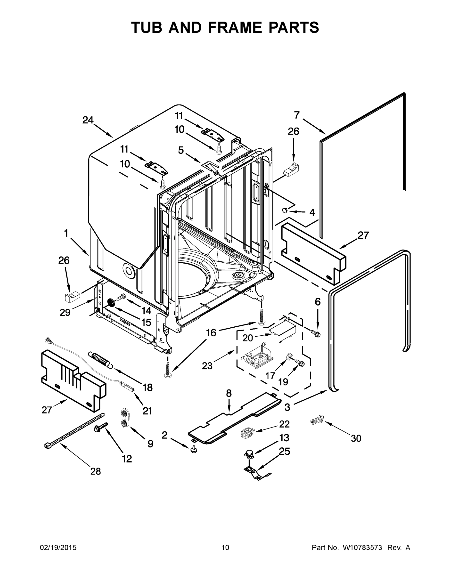 06 - TUB AND FRAME PARTS