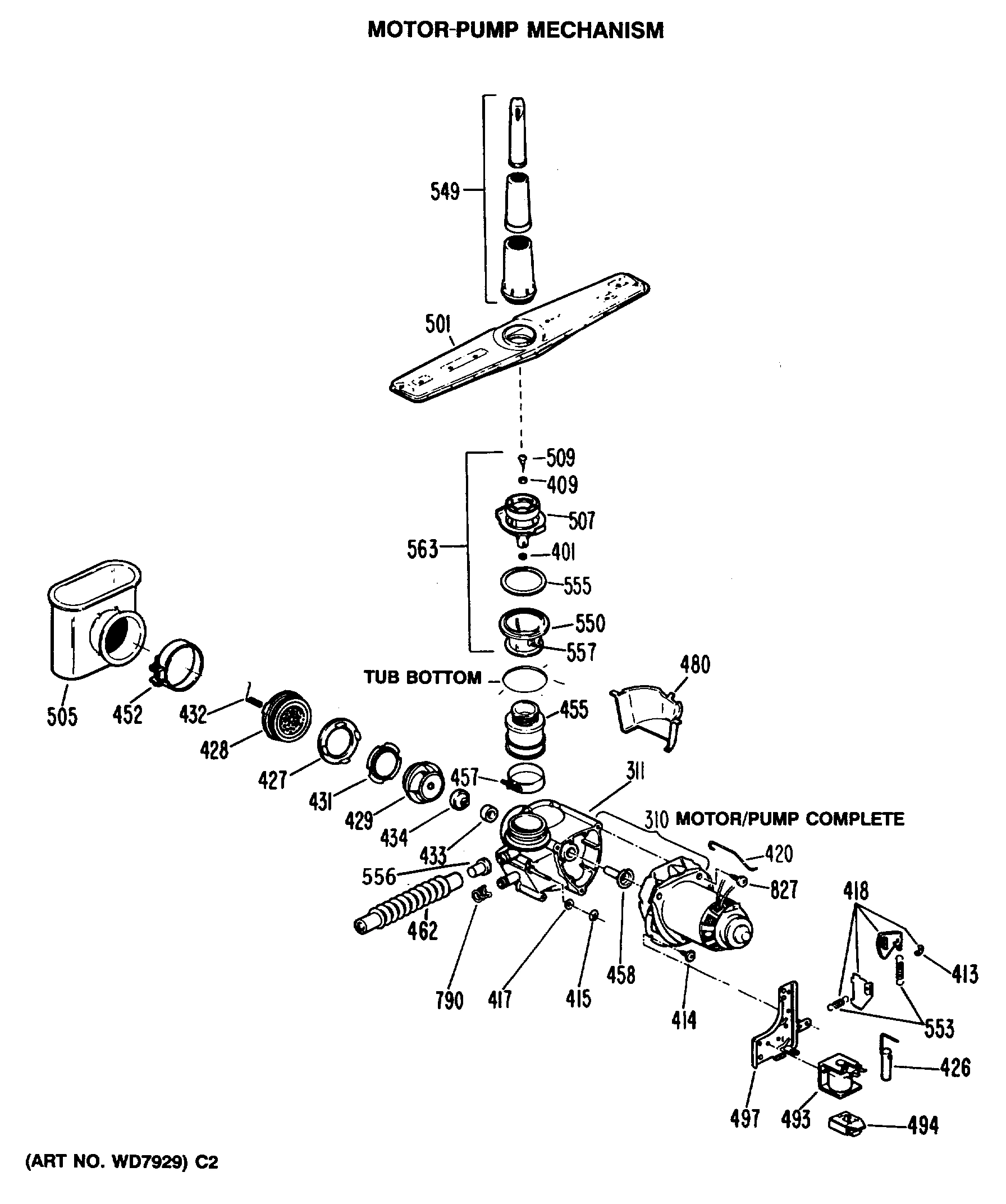 MOTOR-PUMP MECHANISM