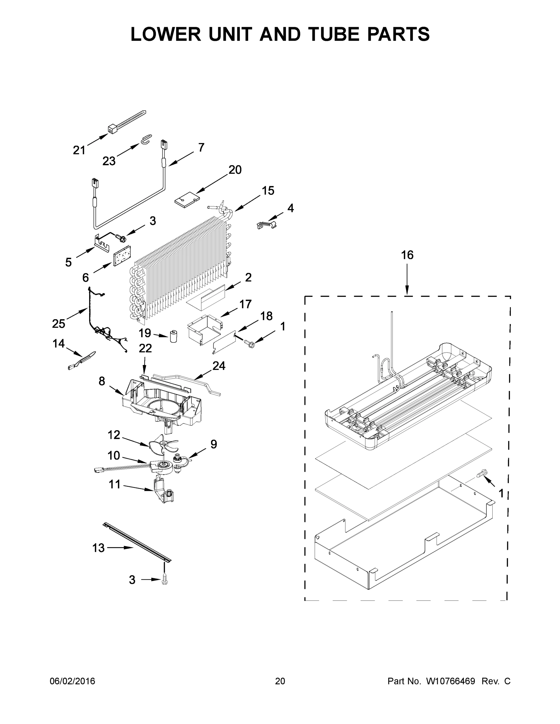 11 - LOWER UNIT AND TUBE PARTS