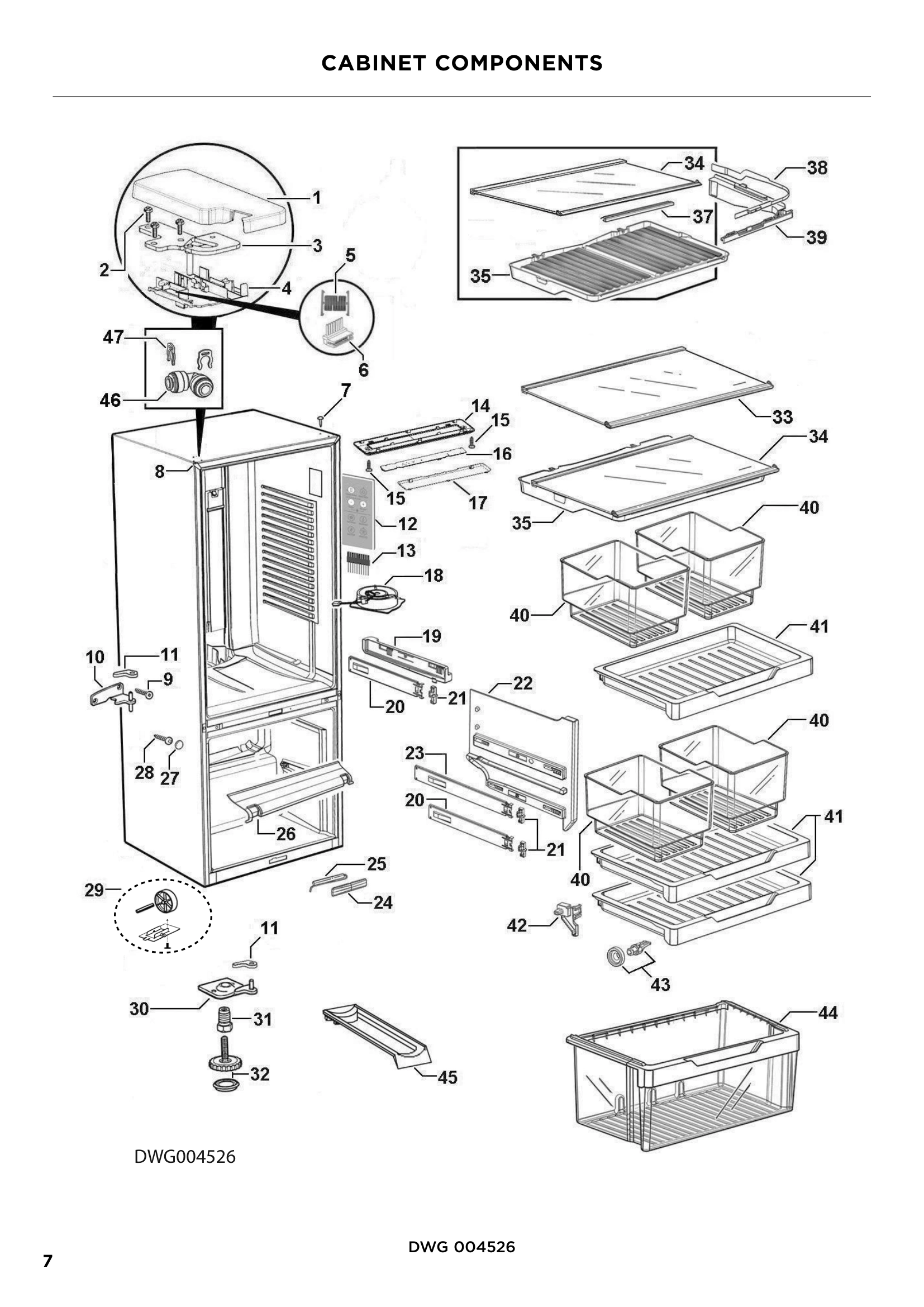 CABINET COMPONENTS