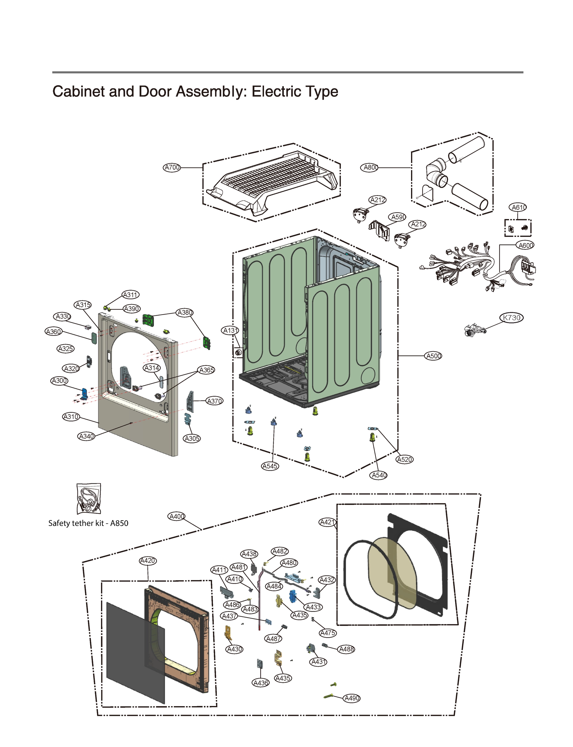 CABINET AND DOOR ASSEMBLY