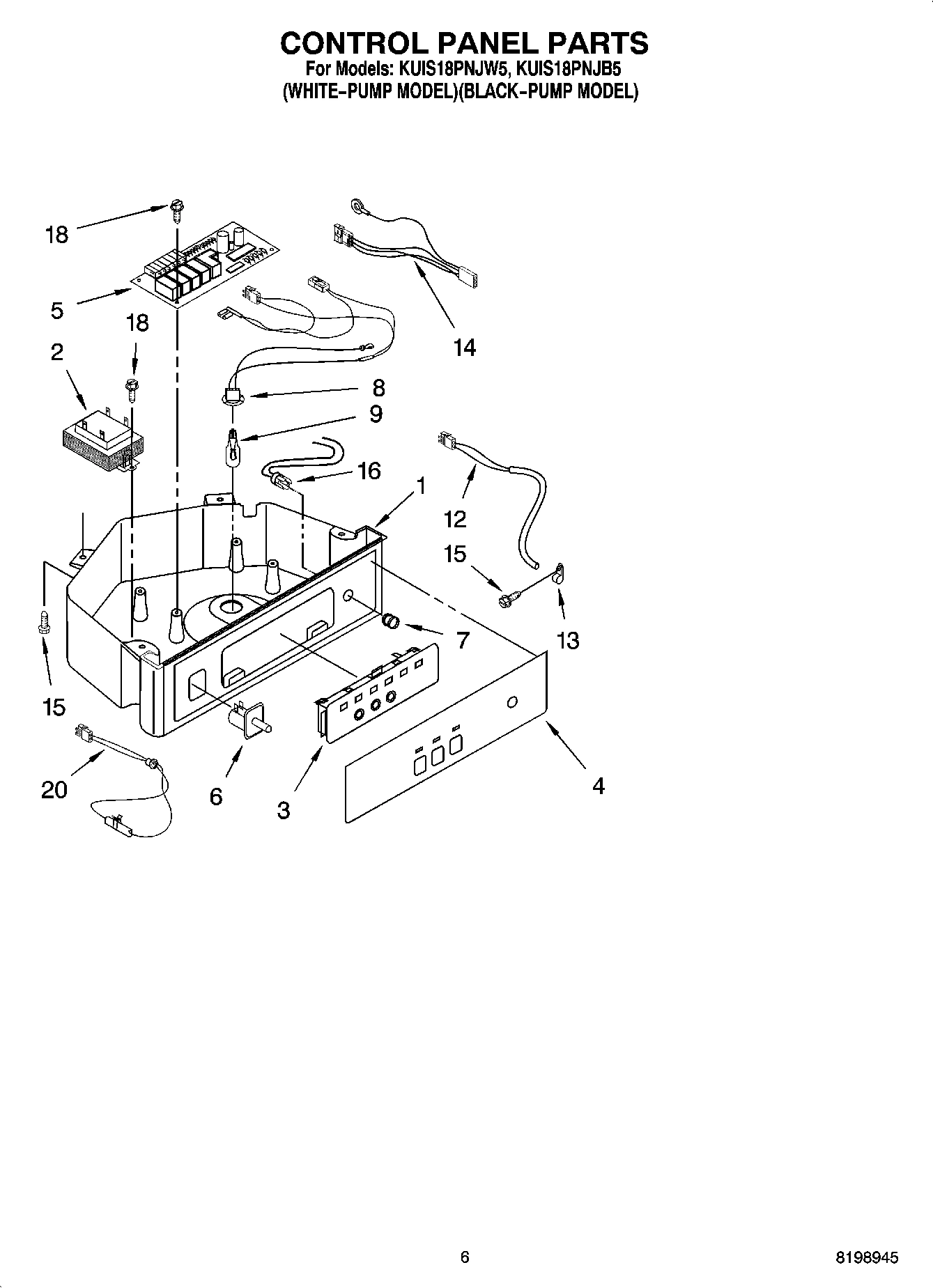 04 - CONTROL PANEL PARTS