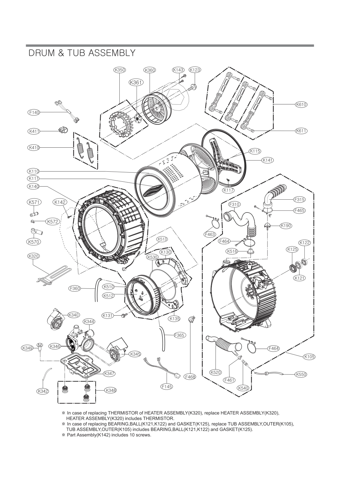 DRUM & TUB ASSEMBLY