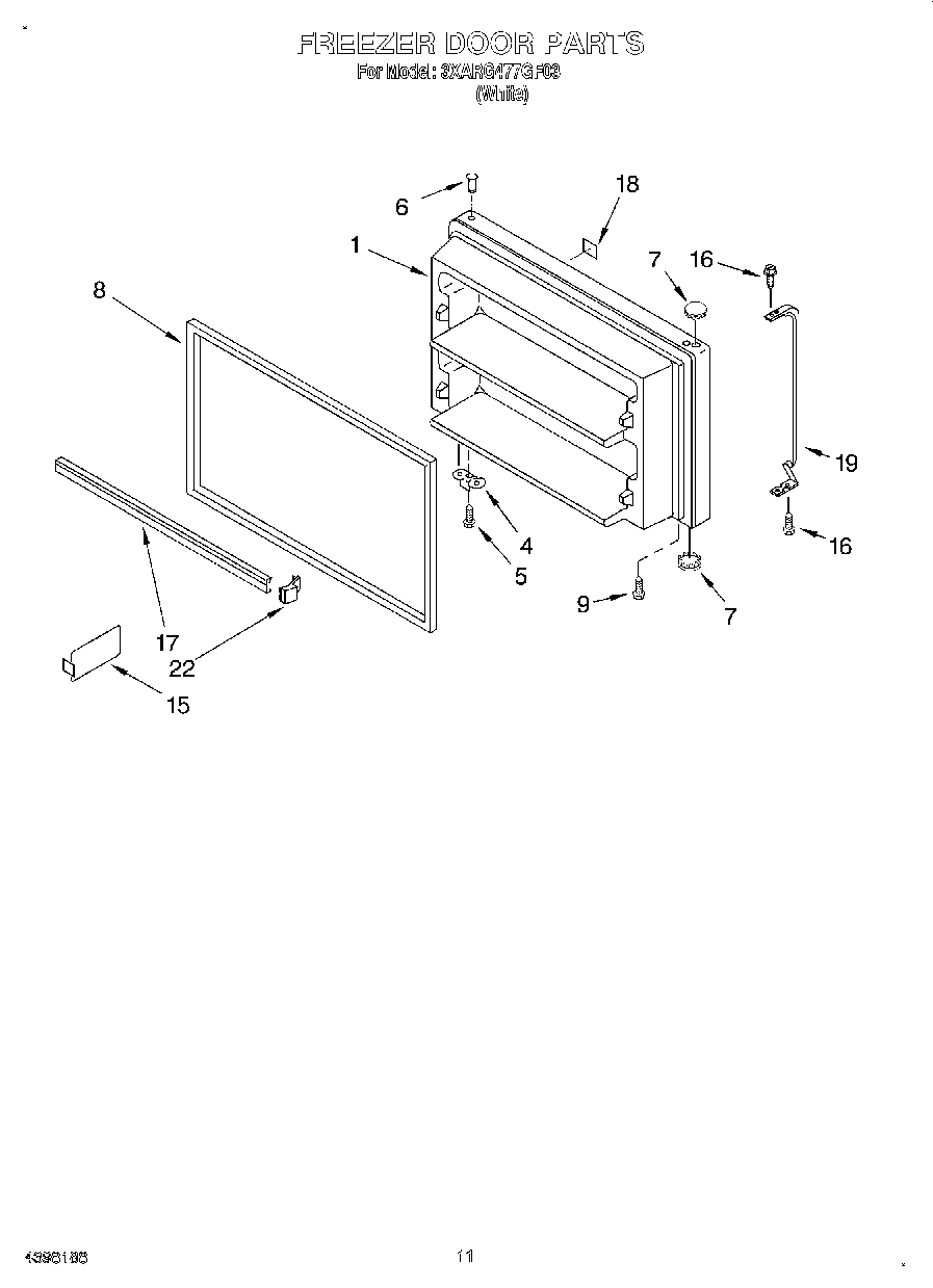 06 - FREEZER DOOR, LIT/OPTIONAL