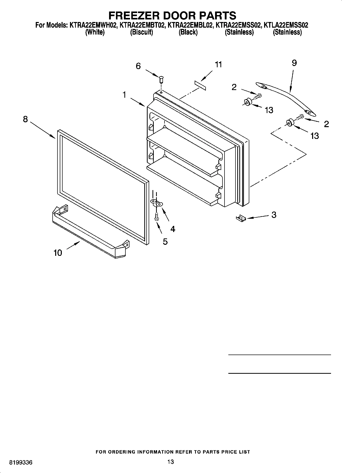 07 - FREEZER DOOR PARTS
