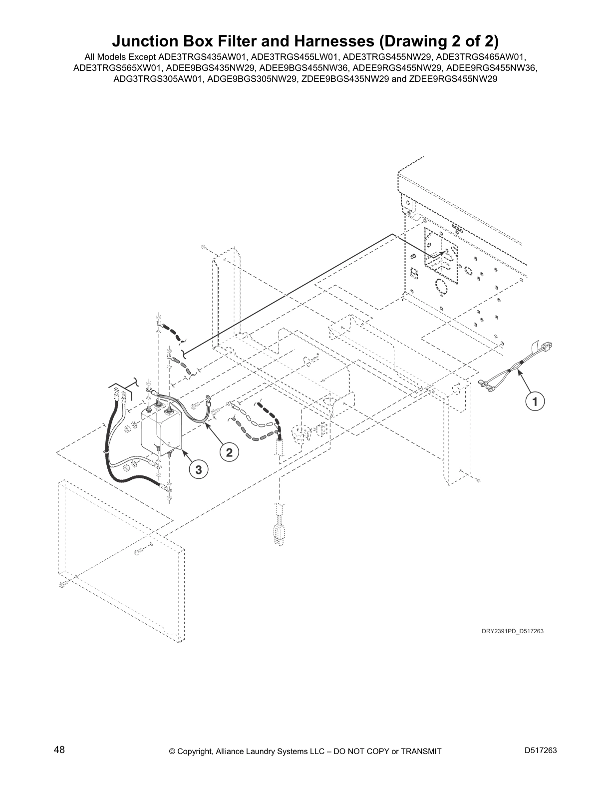 Junction Box Filter and Harnesses (Drawing 2 of 2)