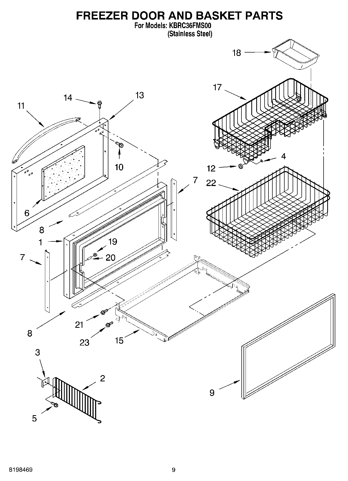 06 - FREEZER DOOR AND BASKET PARTS