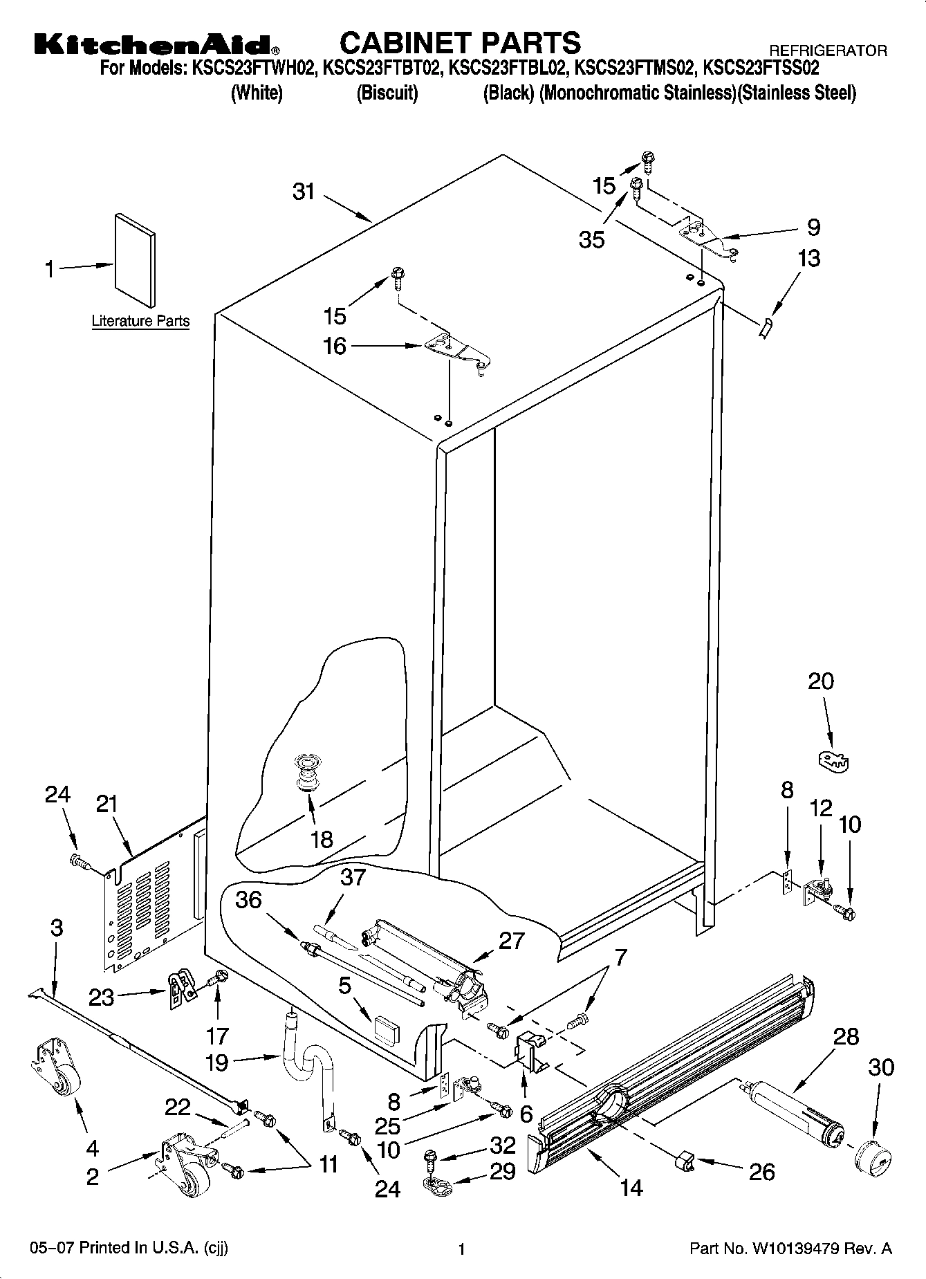 01 - CABINET PARTS