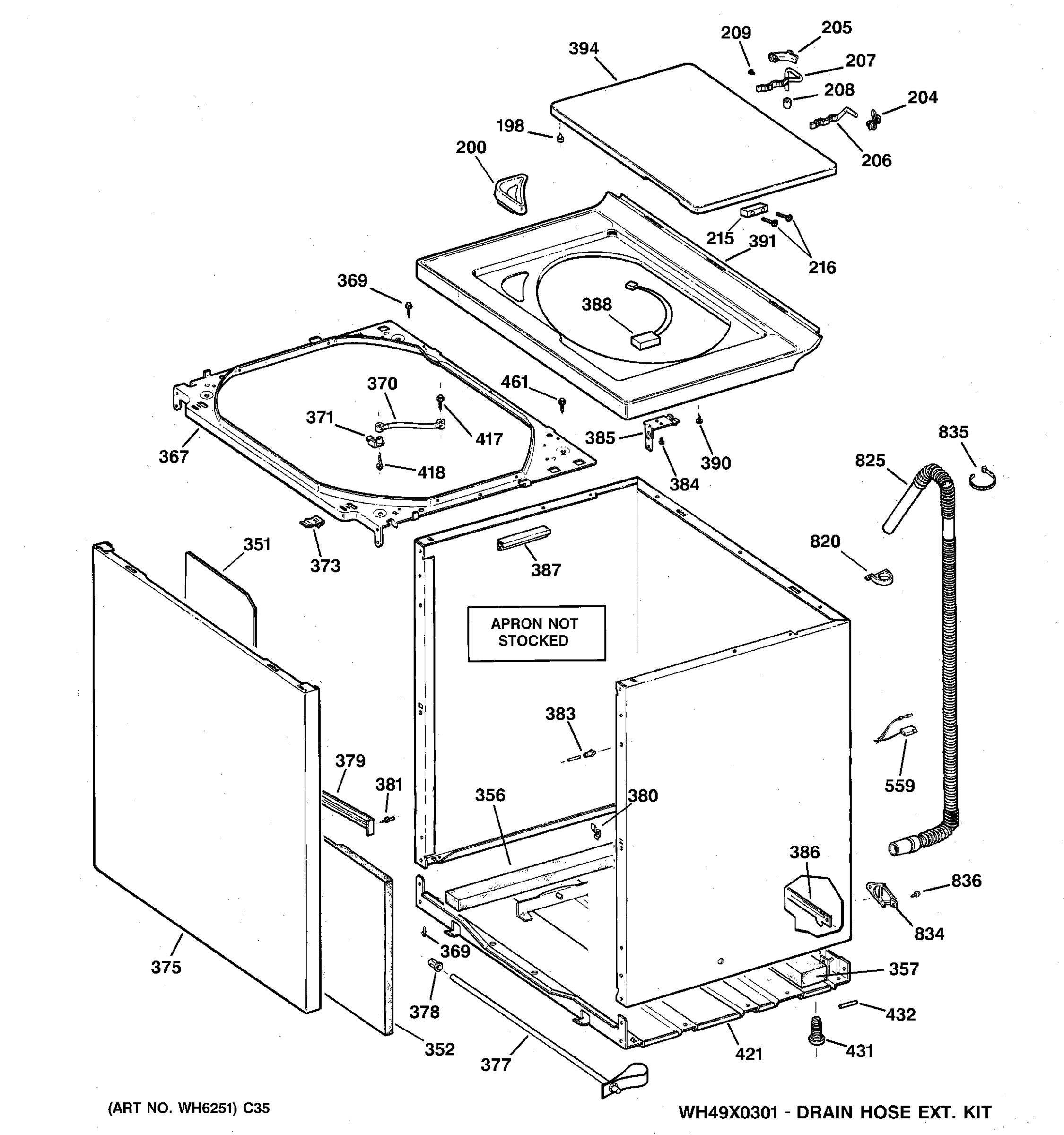 CABINET, COVER & FRONT PANEL
