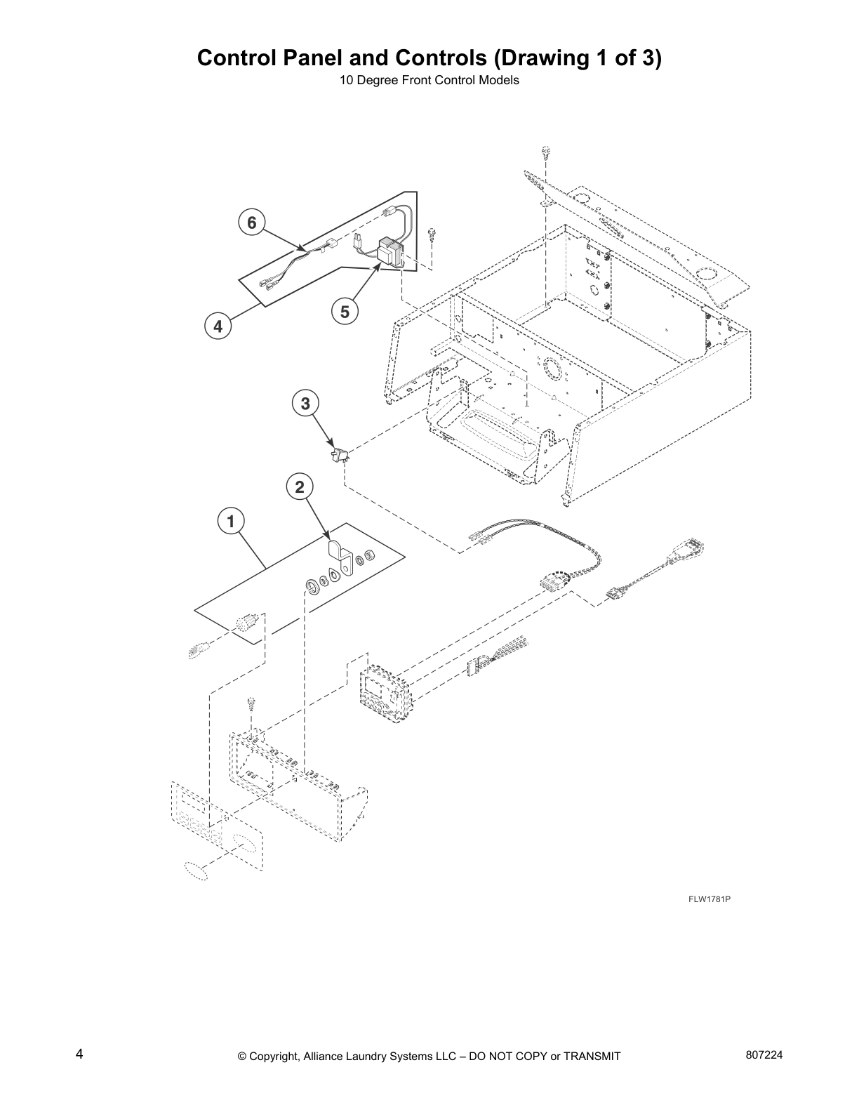 Control Panel and Controls (Drawing 1 of 3)