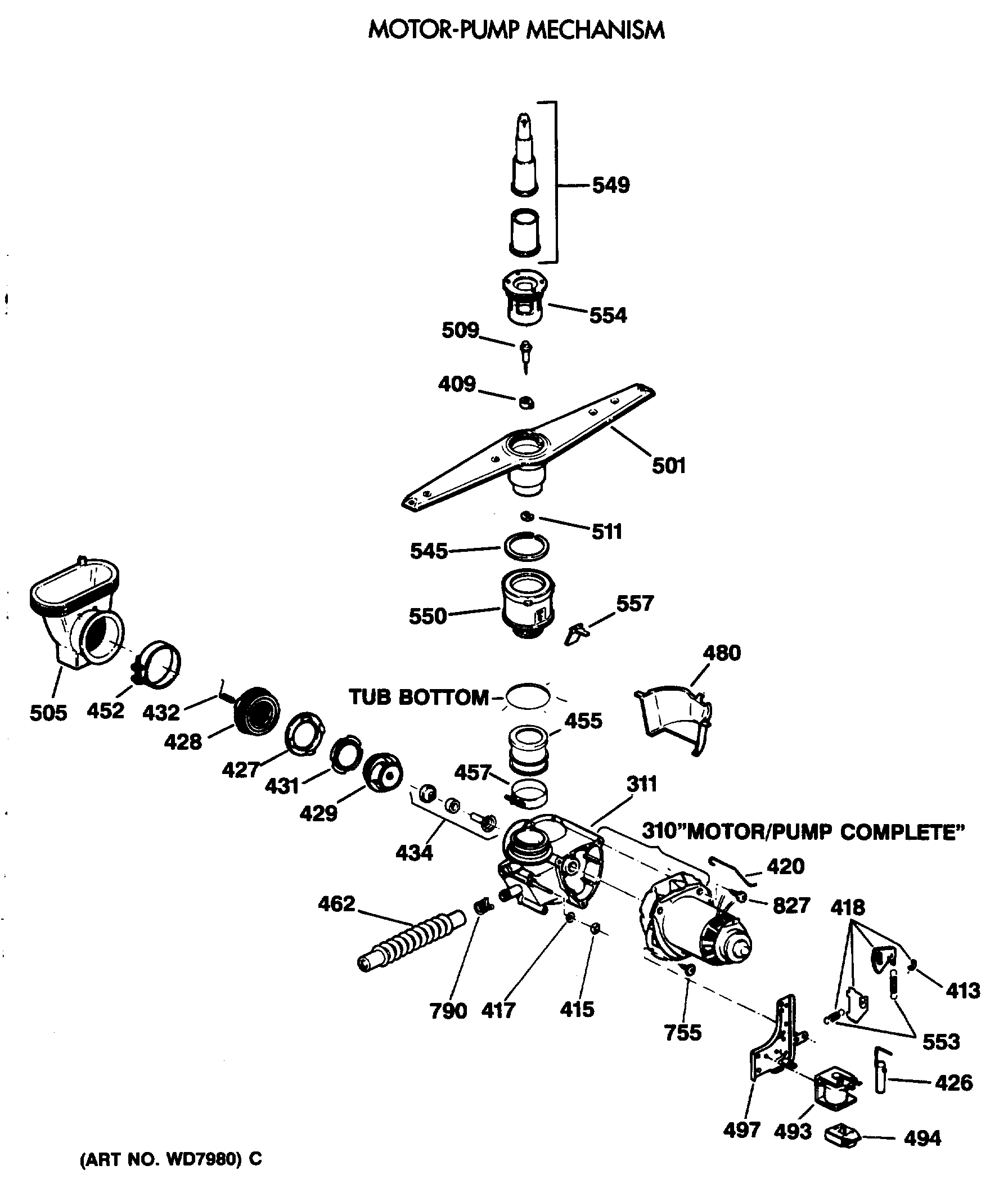MOTOR-PUMP MECHANISM