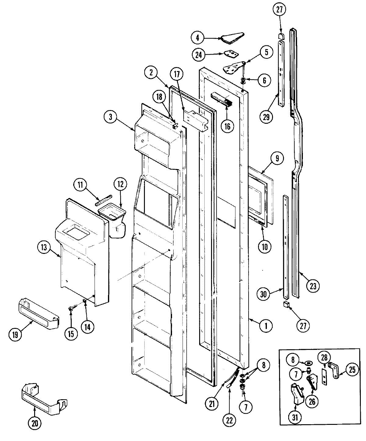 02 - FREEZER DOOR