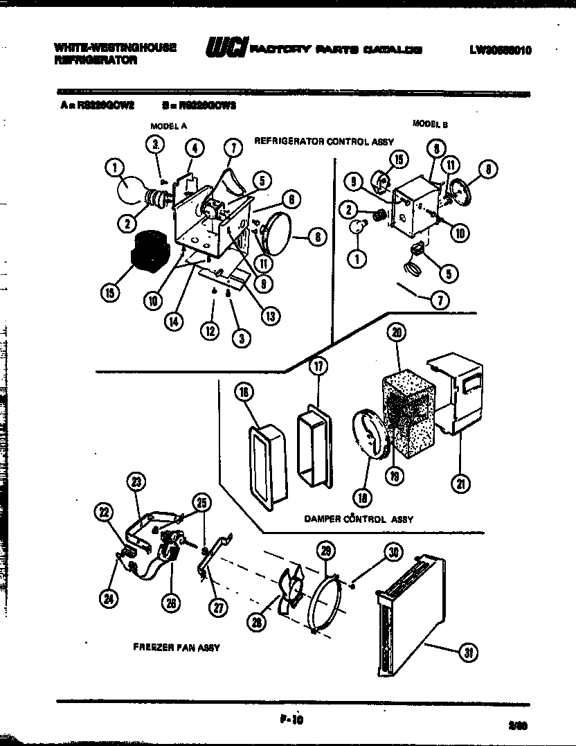 06 - REFRIGERATOR CONTROL ASSEMBLY, DAMP