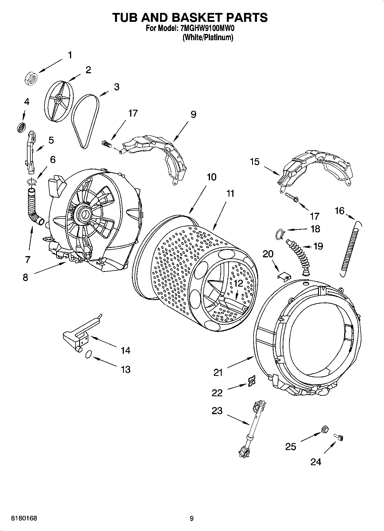 05 - TUB AND BASKET PARTS