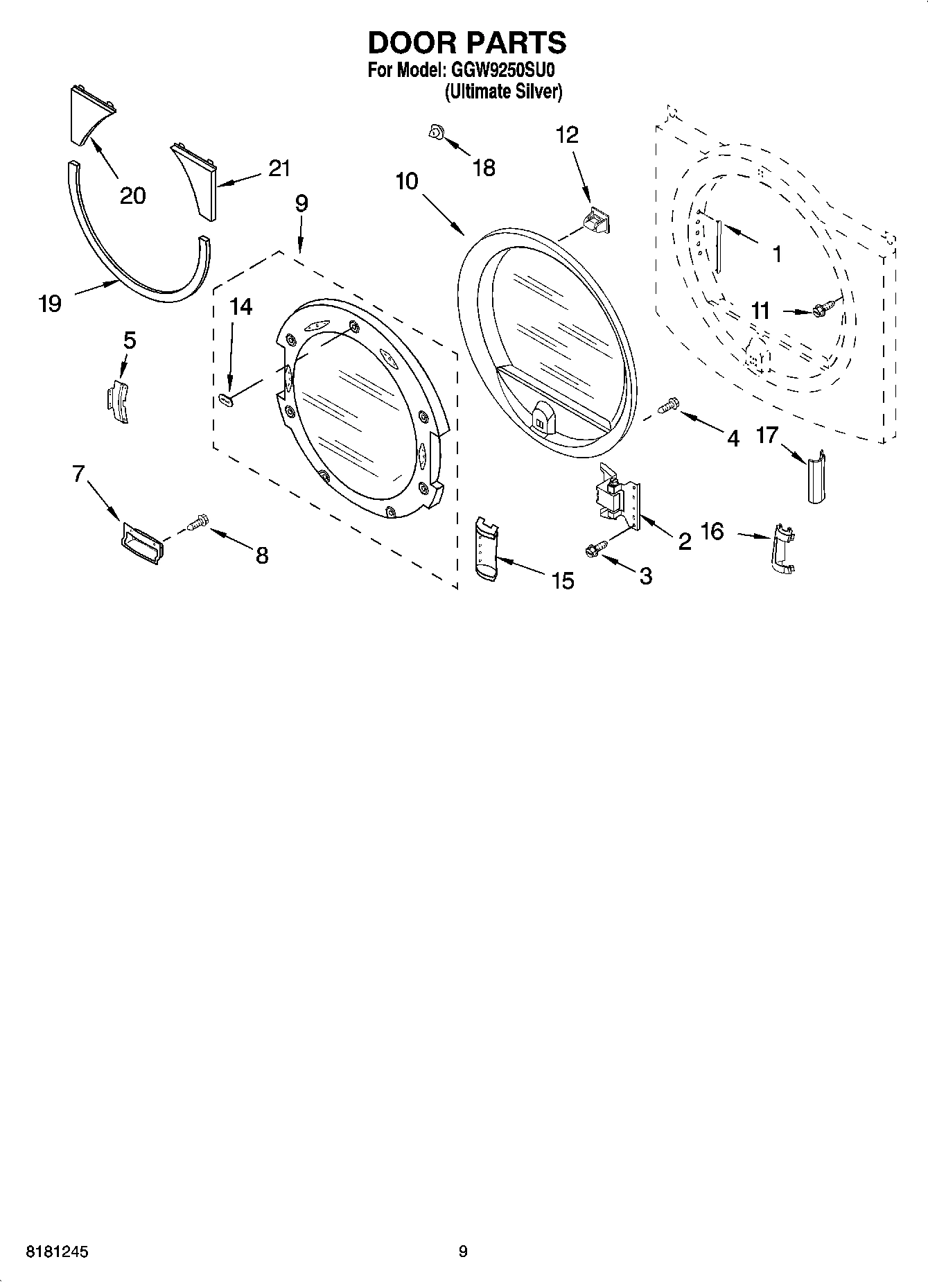 05 - DOOR PARTS, OPTIONAL PARTS (NOT INCLUDED)