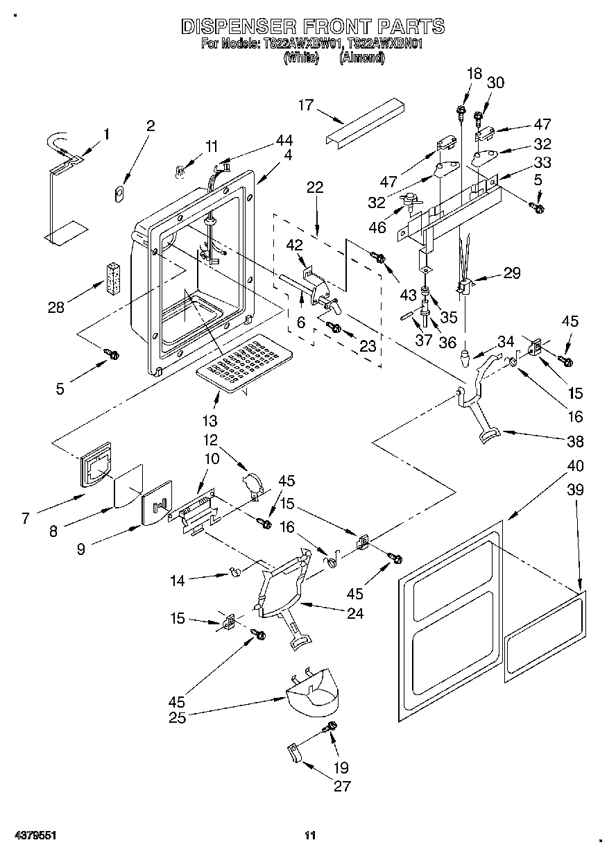 08 - DISPENSER FRONT