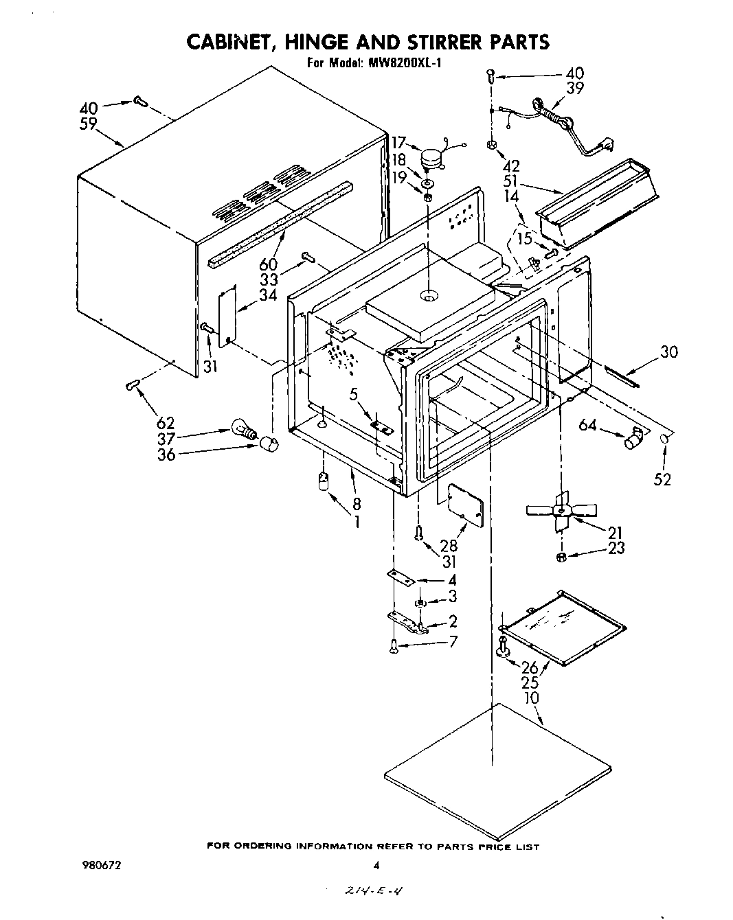 03 - CABINET, HINGE AND STIRRER