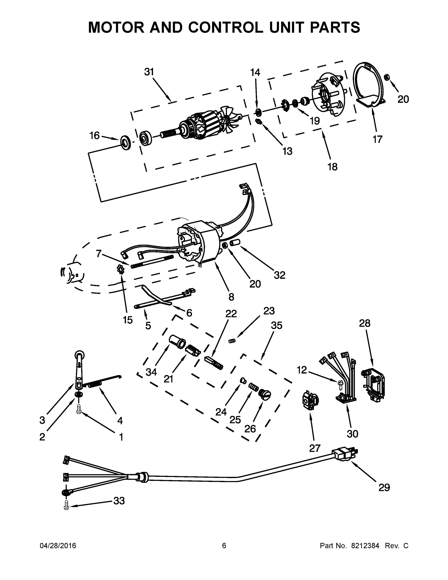 04 - MOTOR AND CONTROL UNIT PARTS