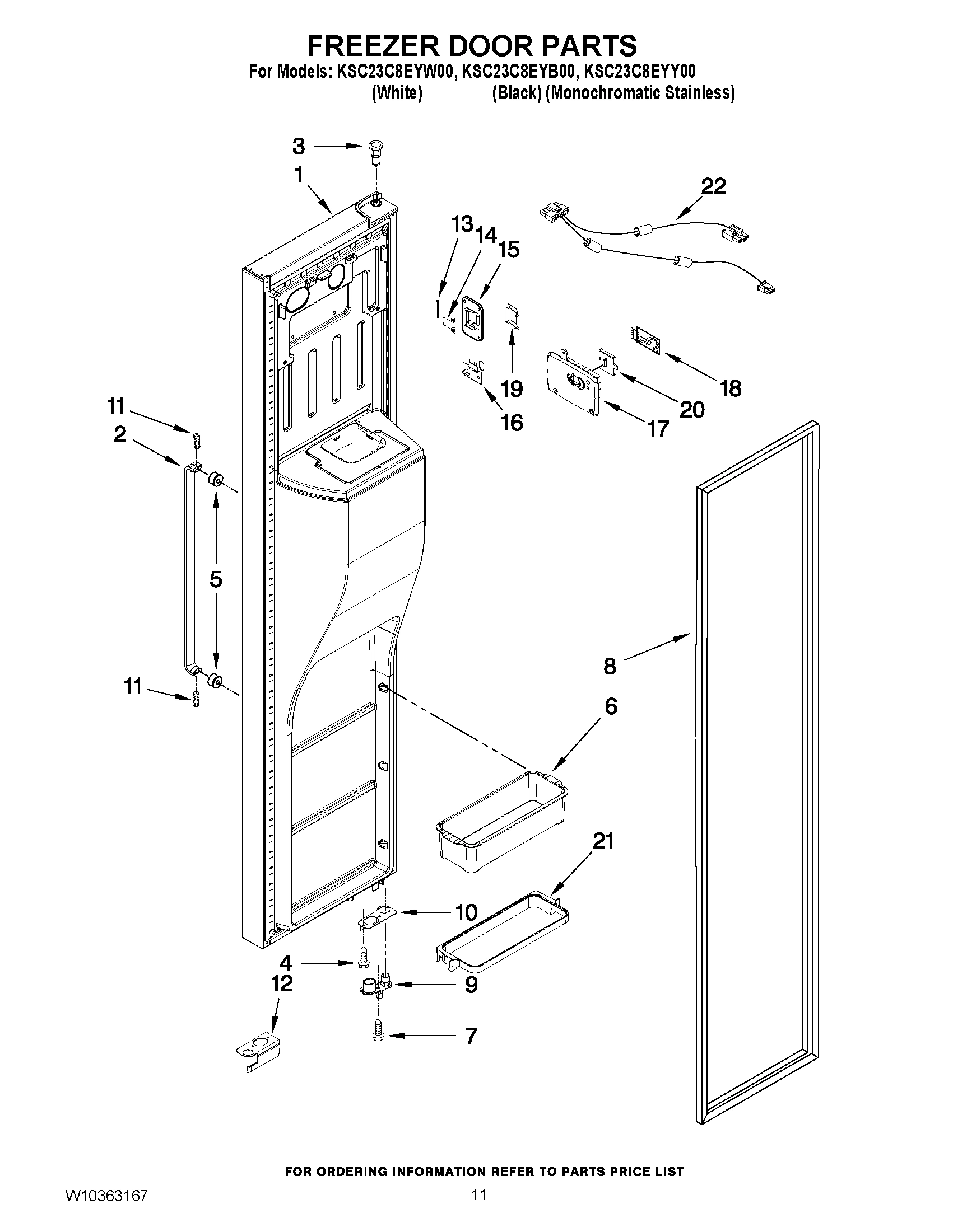 07 - FREEZER DOOR PARTS
