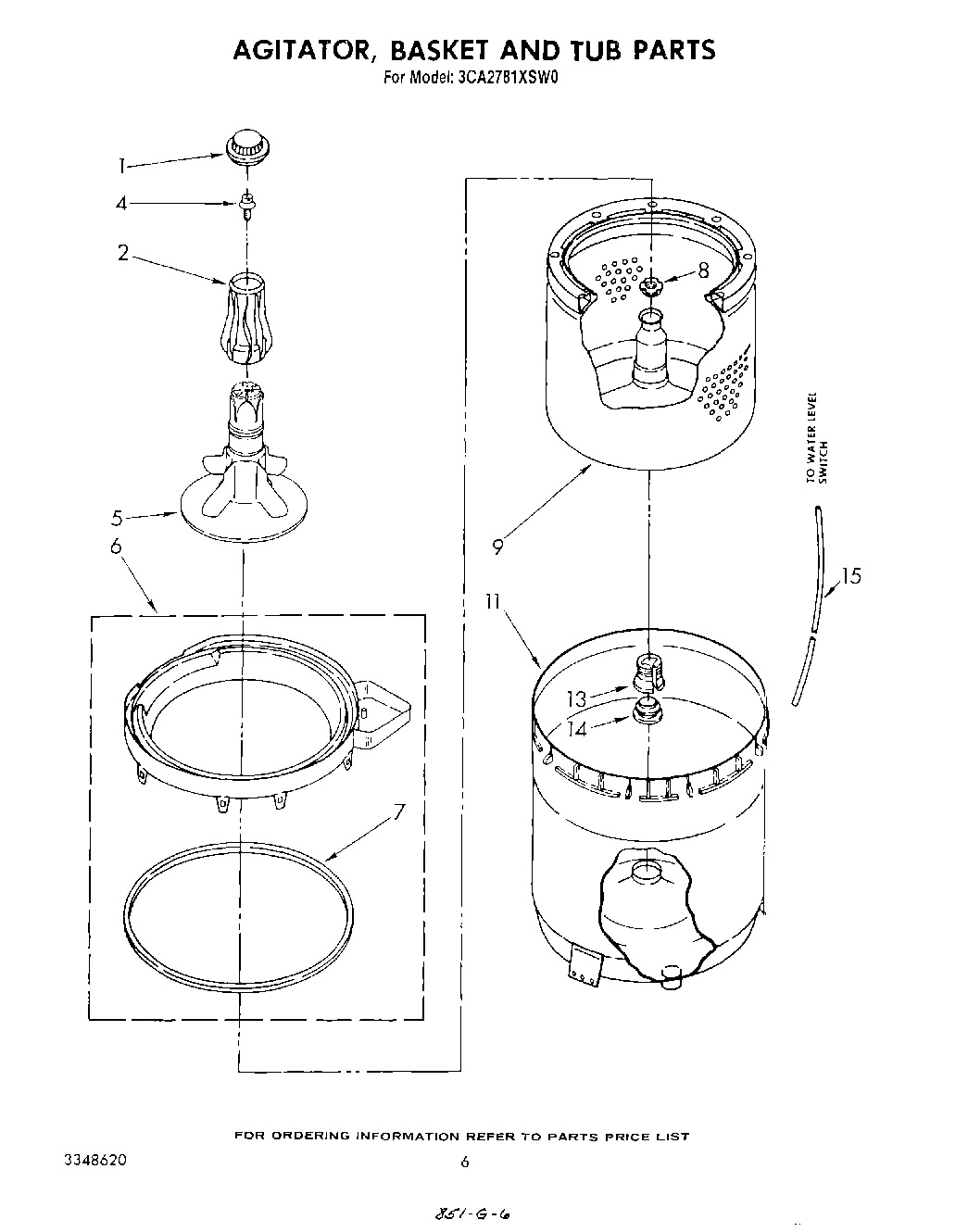 04 - AGITATOR, BASKET AND TUB