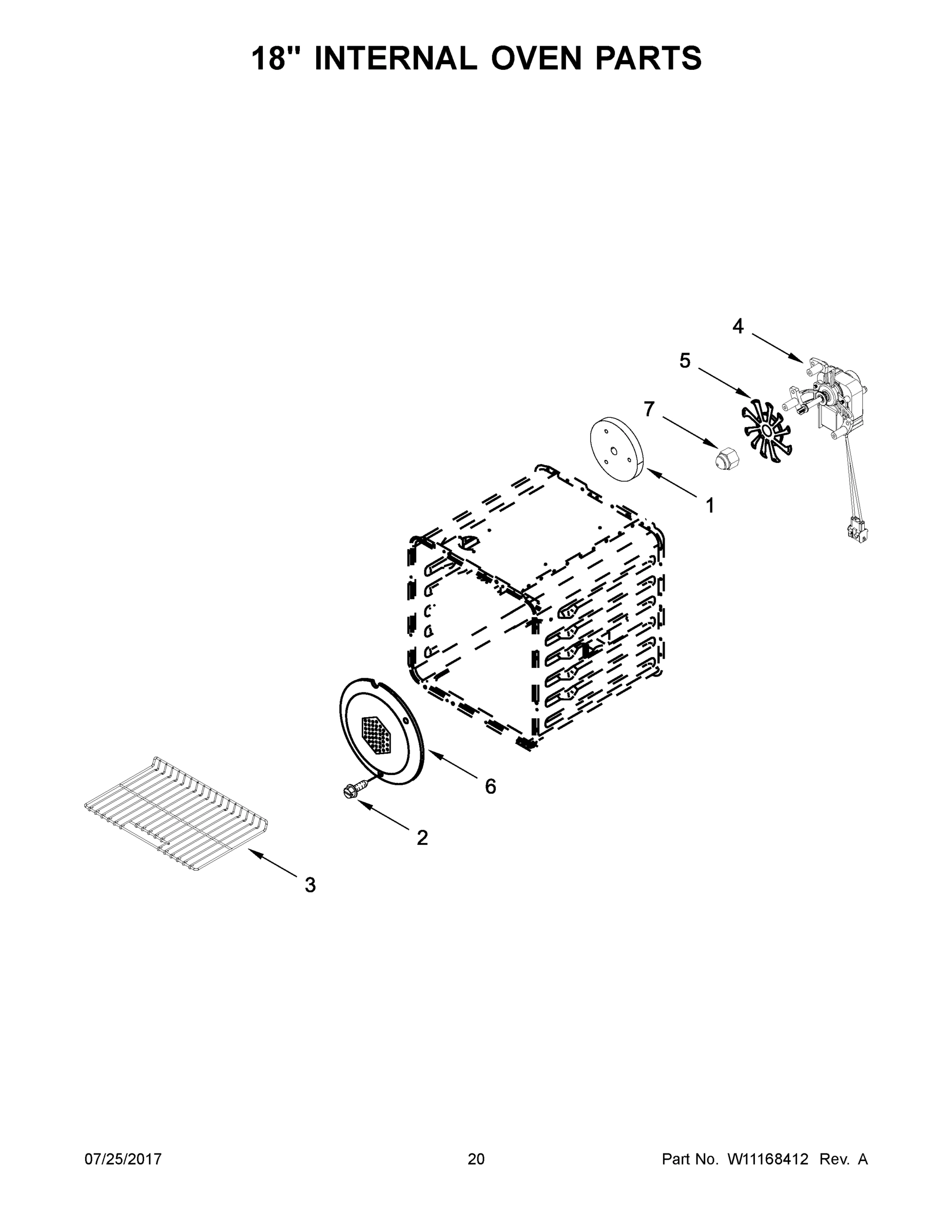 11 - 18" INTERNAL OVEN PARTS