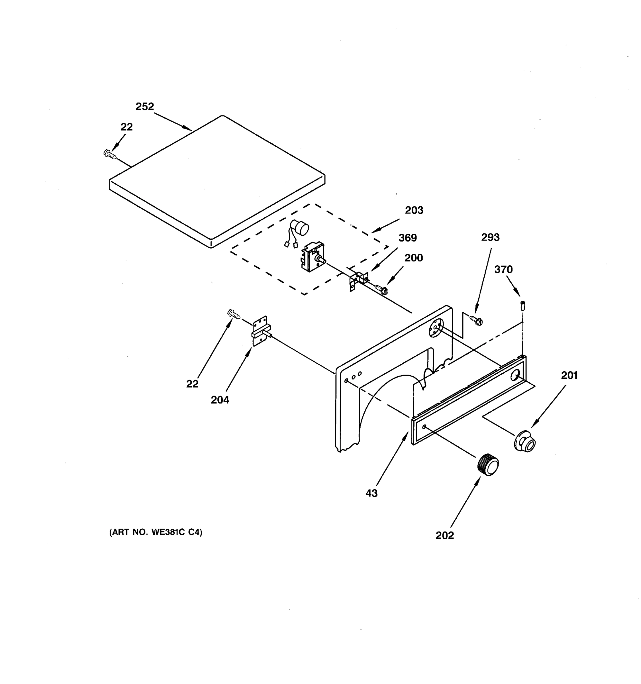TOP & CONTROL PANEL PARTS