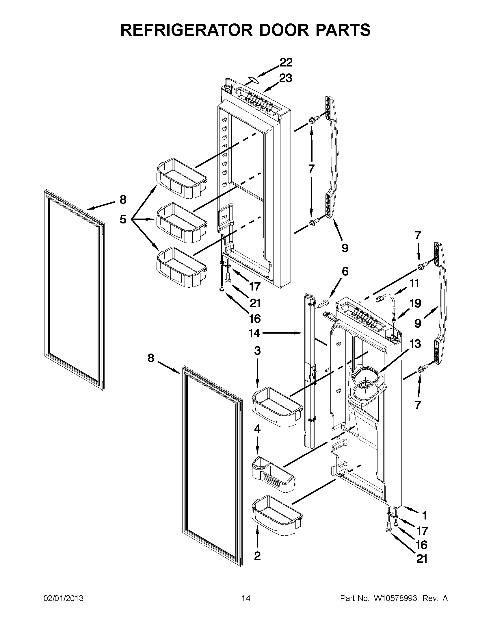 07 - REFRIGERATOR DOOR PARTS