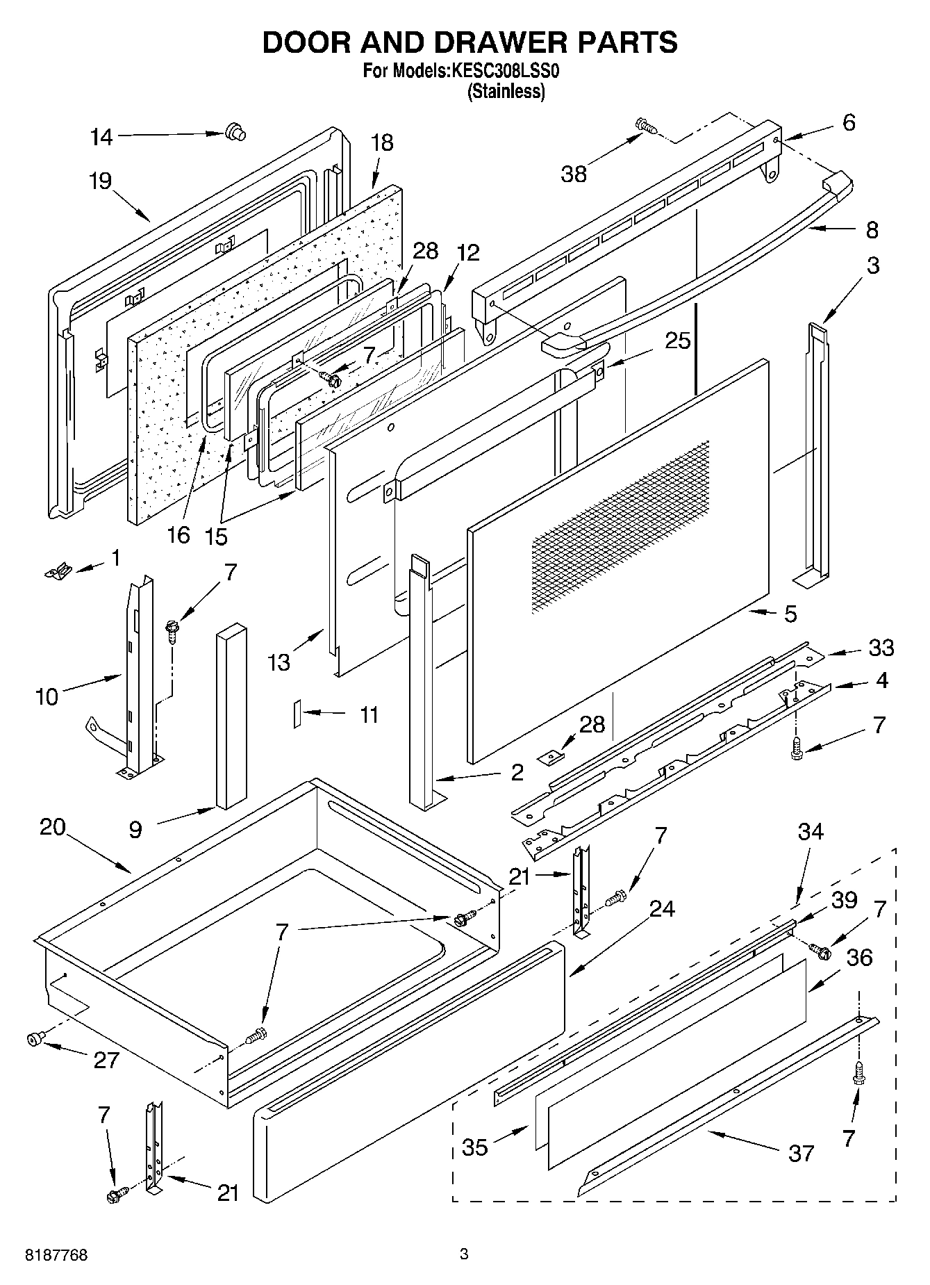 03 - DOOR AND DRAWER PARTS