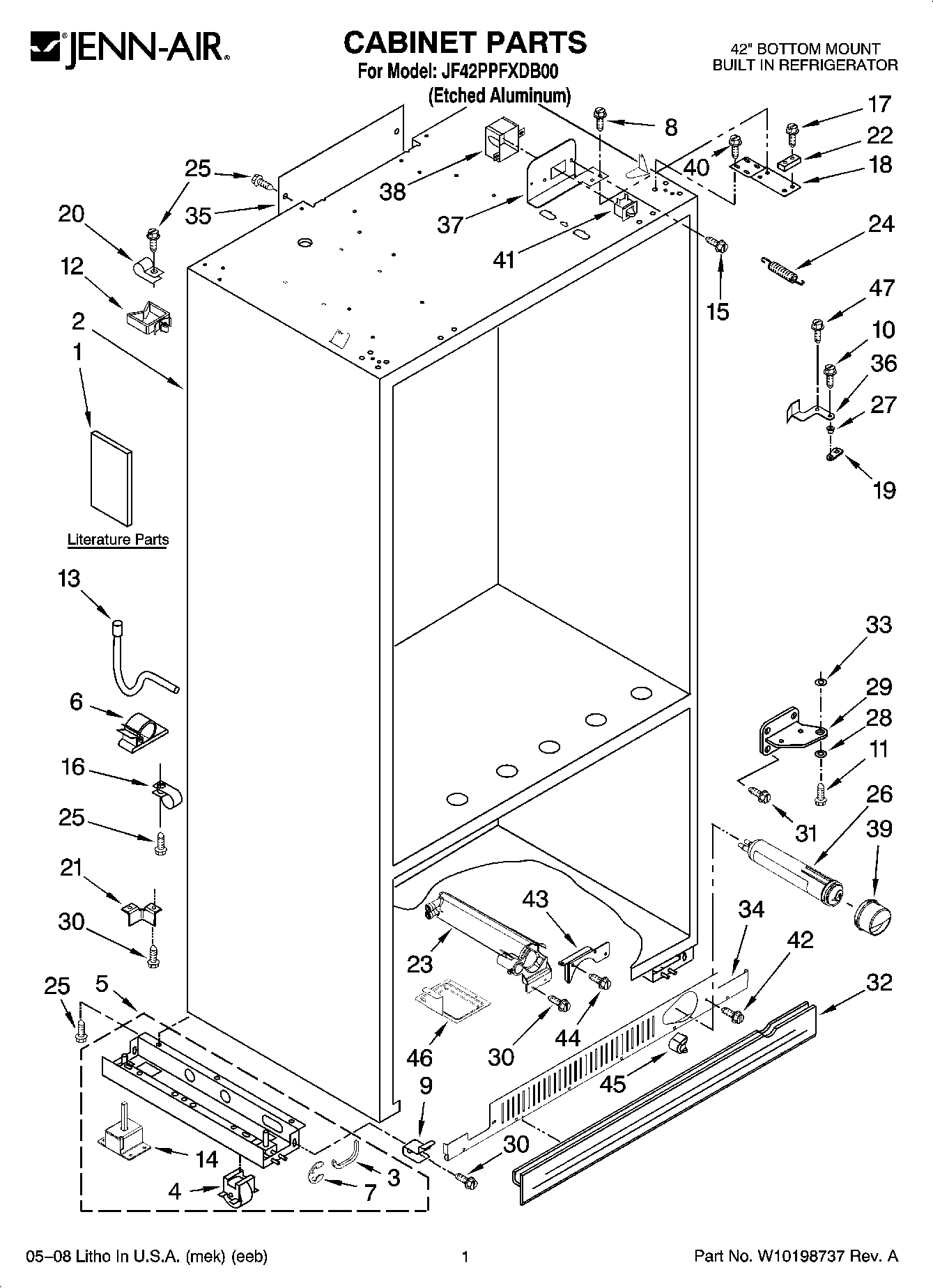 01 - CABINET PARTS