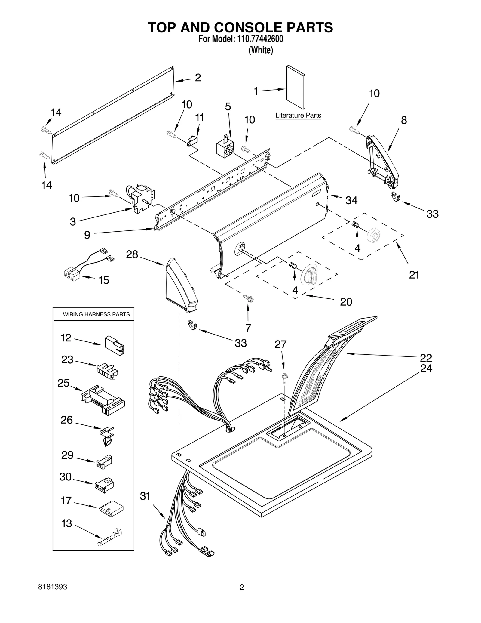 TOP AND CONSOLE PARTS