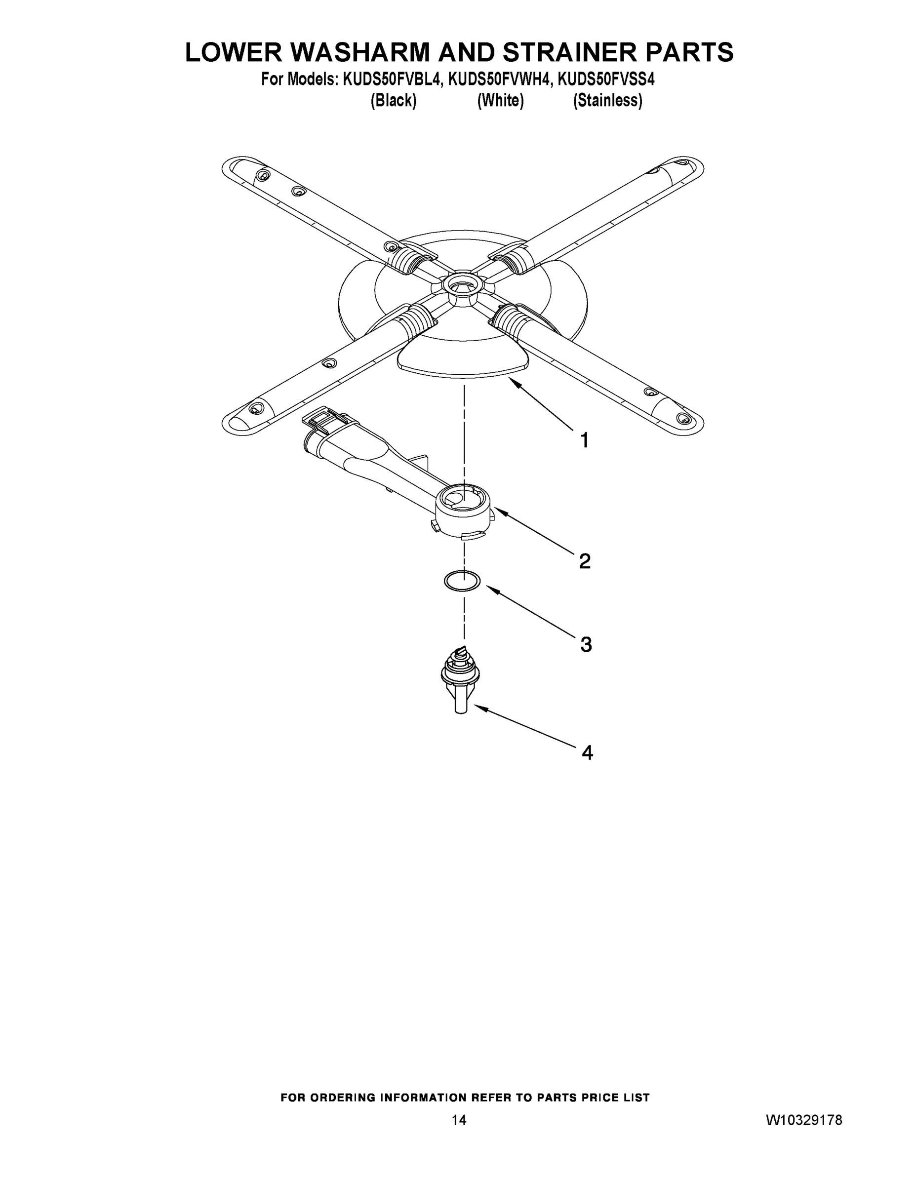 11 - LOWER WASHARM AND STRAINER PARTS