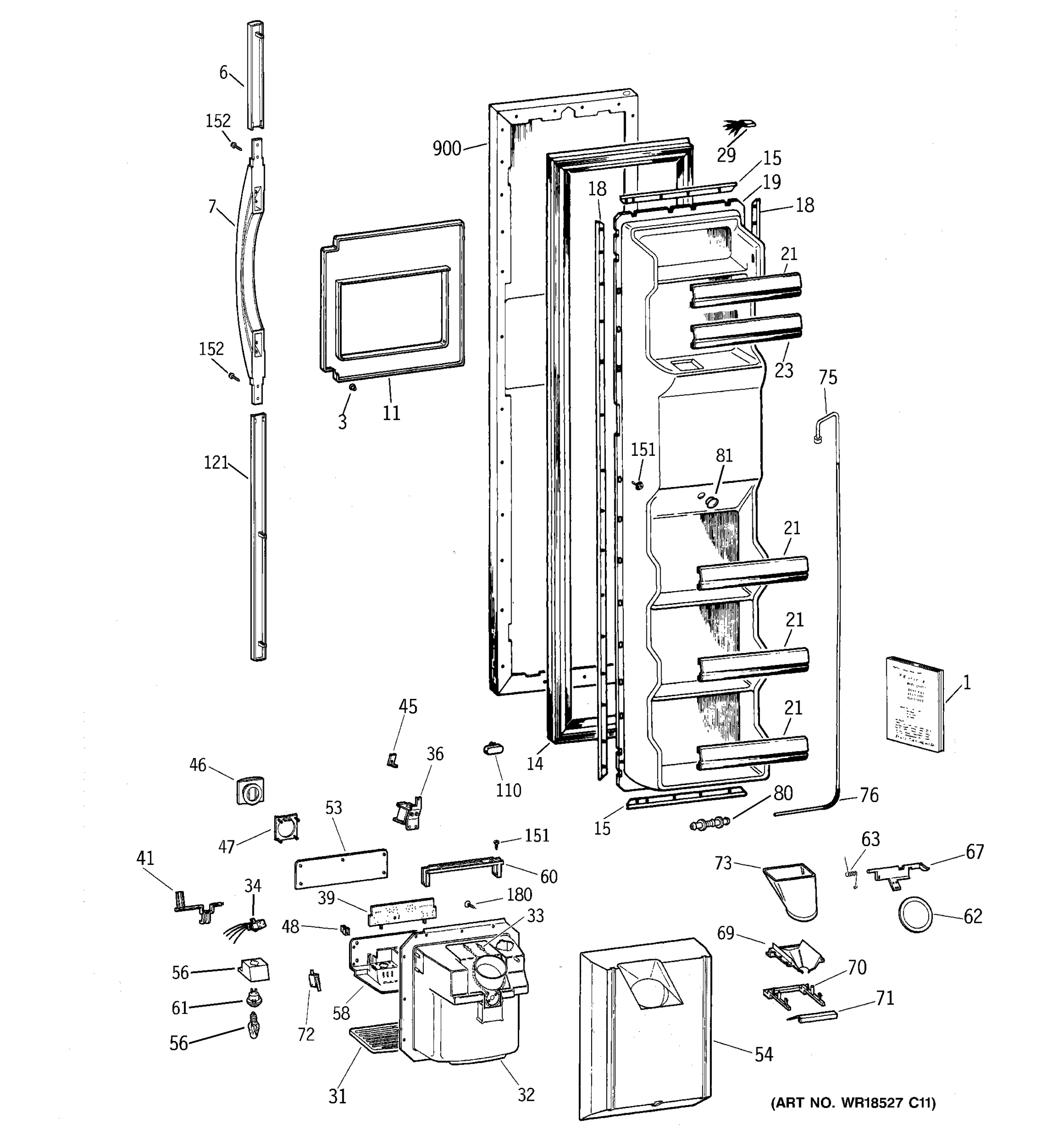 FREEZER DOOR