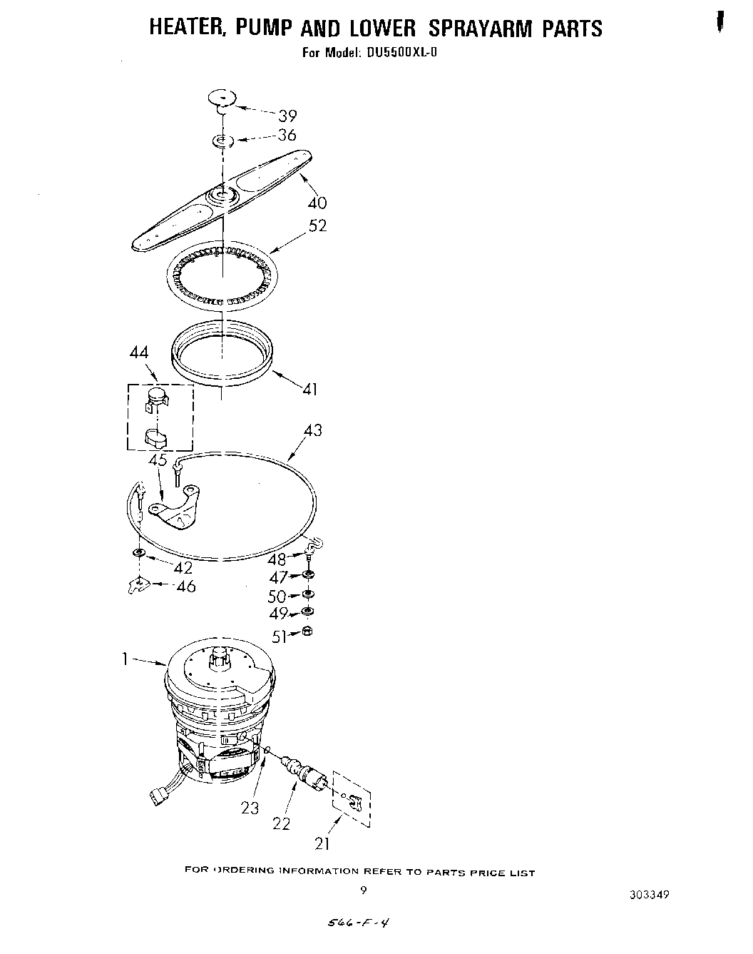 06 - HEATER, PUMP AND LOWER SPRAY ARM