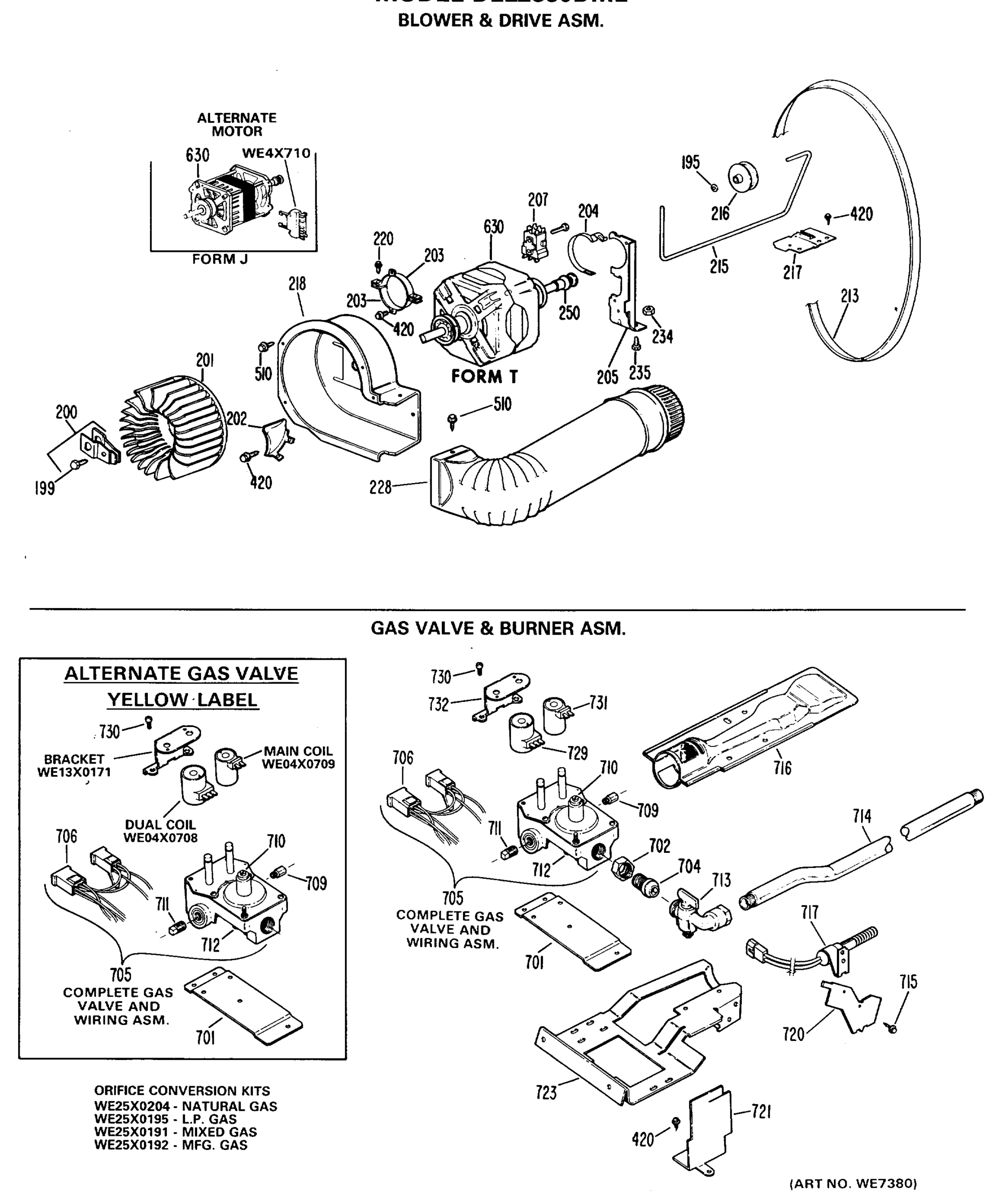 BLOWER & DRIVE ASM.
