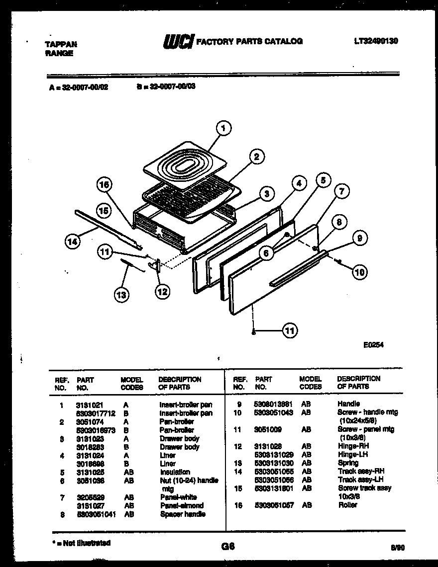 05 - BROILER DRAWER PARTS