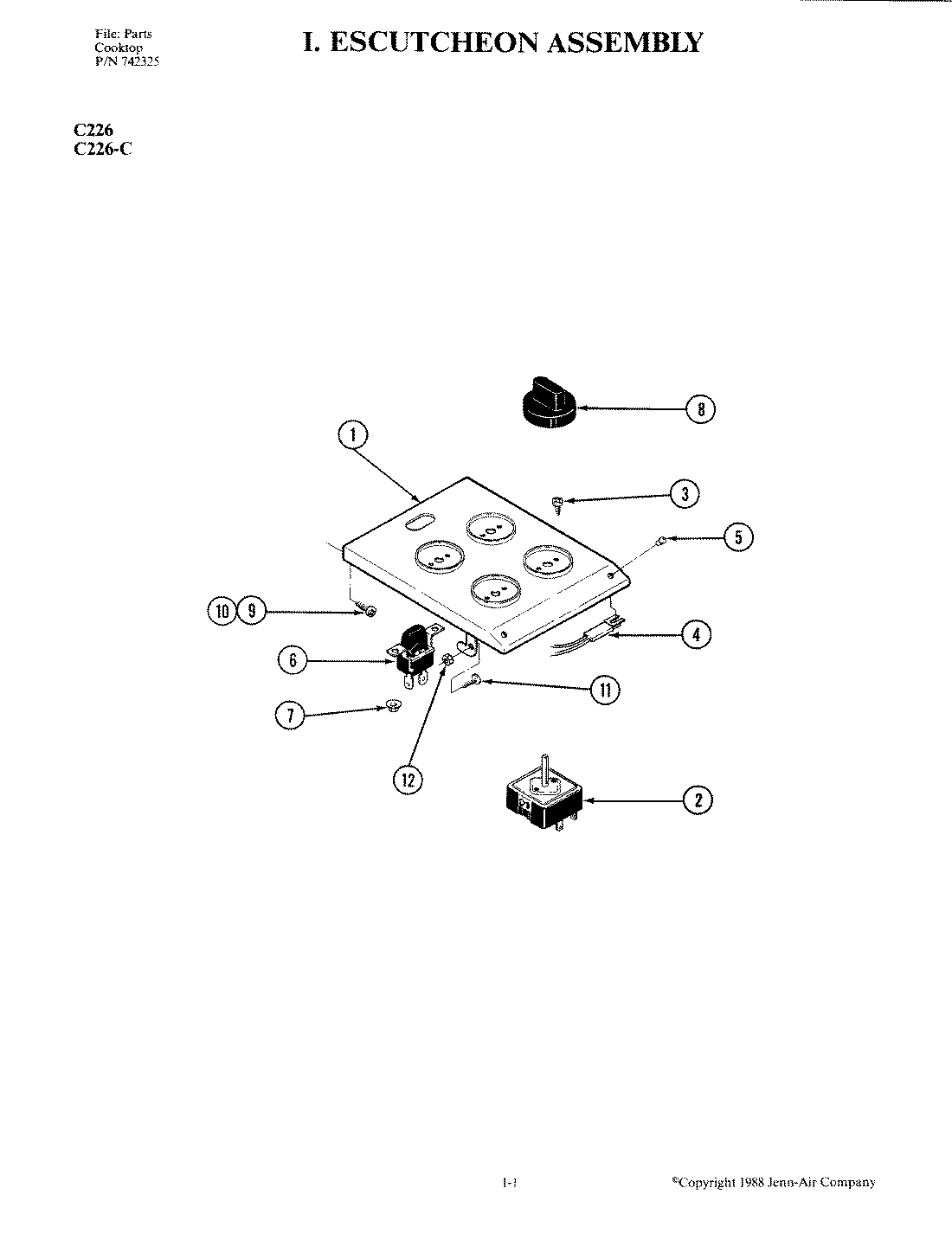 03 - ESCUTCHEON ASSEMBLY