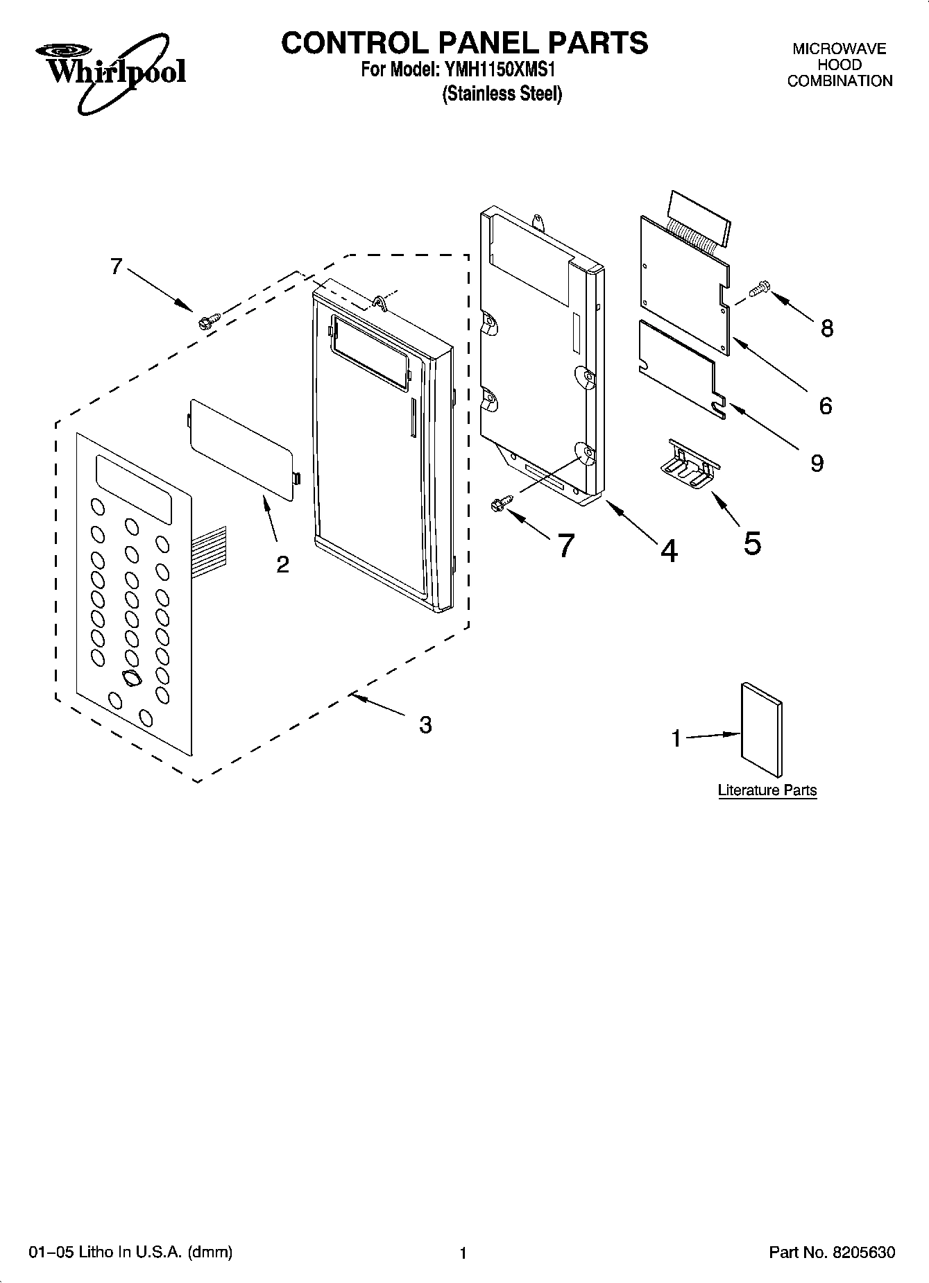 01 - CONTROL PANEL PARTS