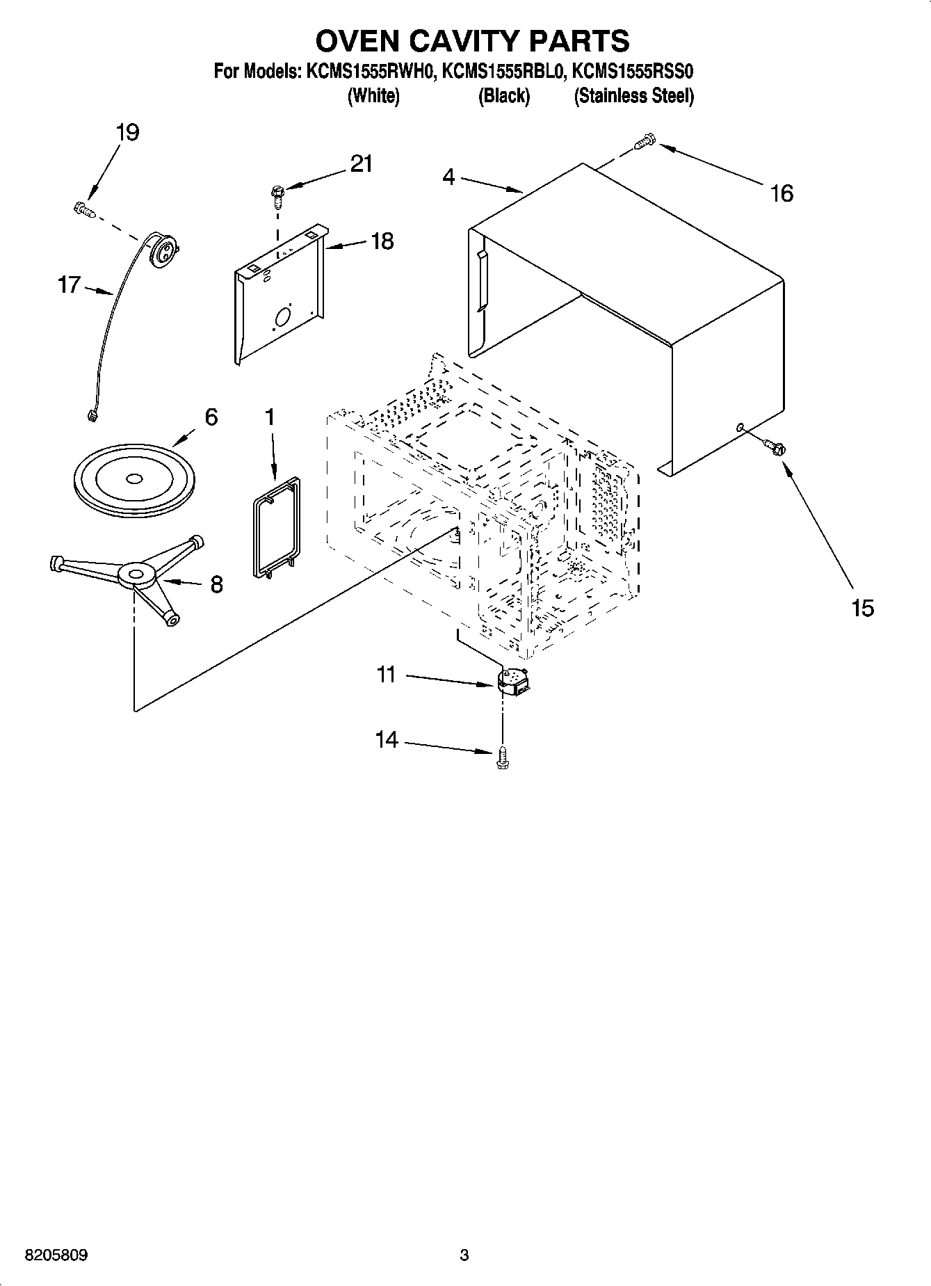 03 - OVEN CAVITY PARTS