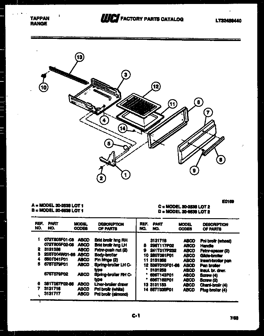 07 - BROILER DRAWER PARTS