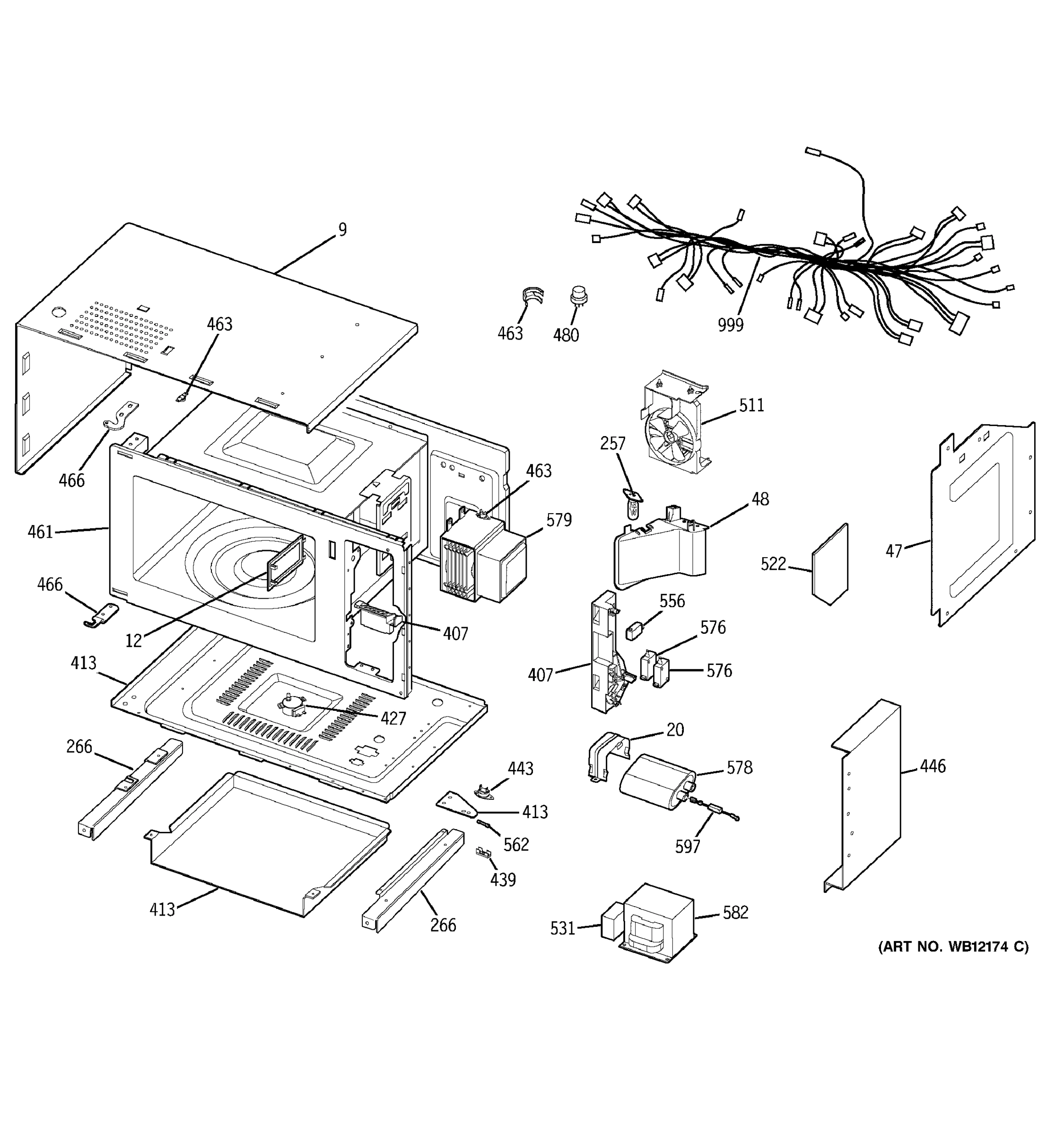 MICROWAVE BODY PARTS