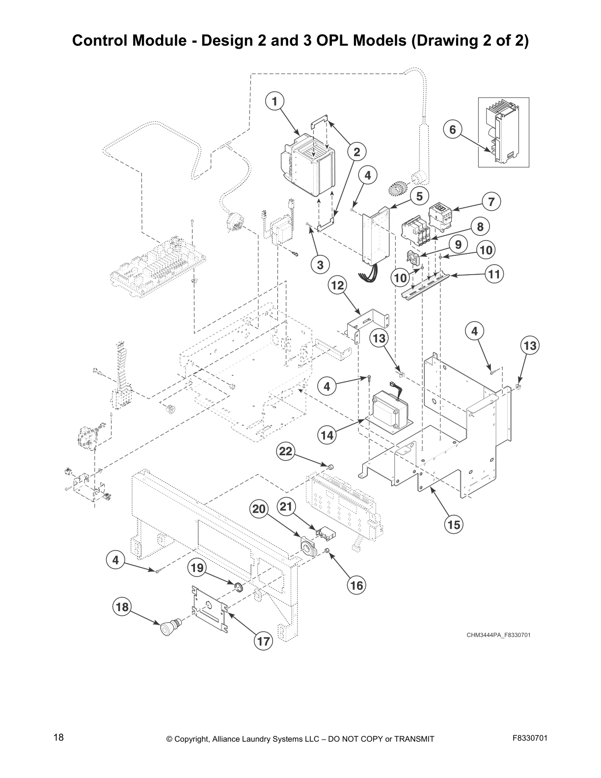 Control Module - Design 2 and 3 OPL Models (Drawing 2 of 2)