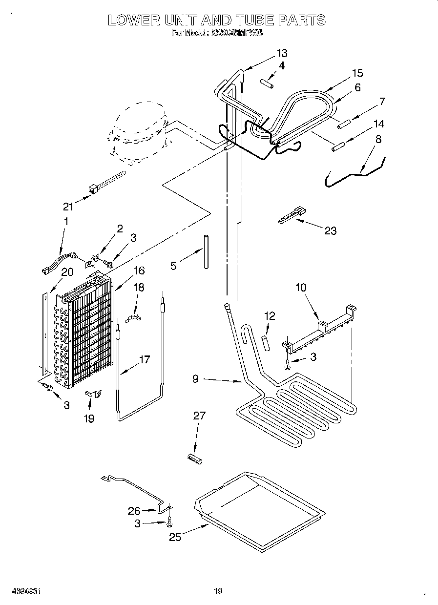 13 - LOWER UNIT AND TUBE