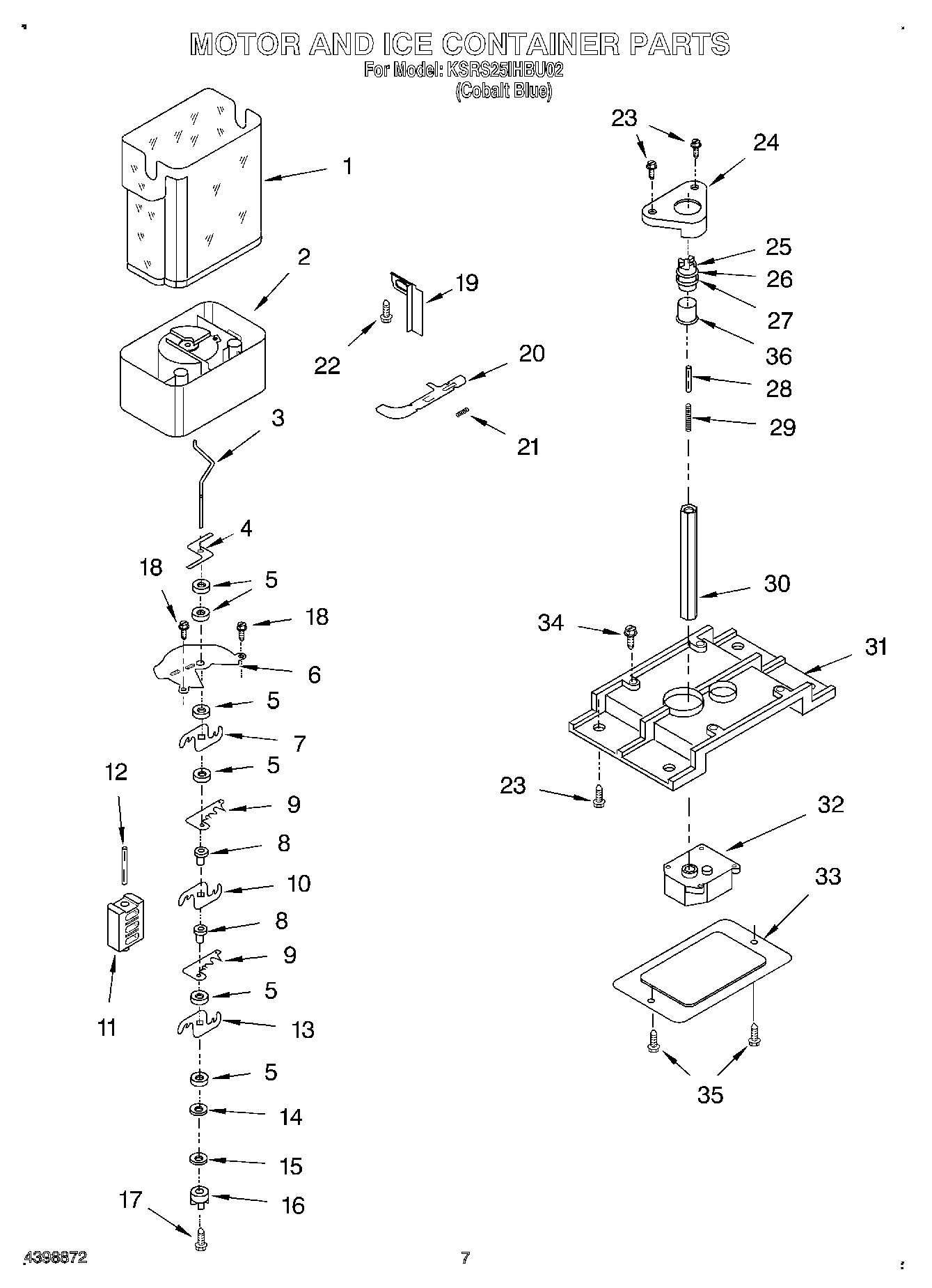 05 - MOTOR AND ICE CONTAINER
