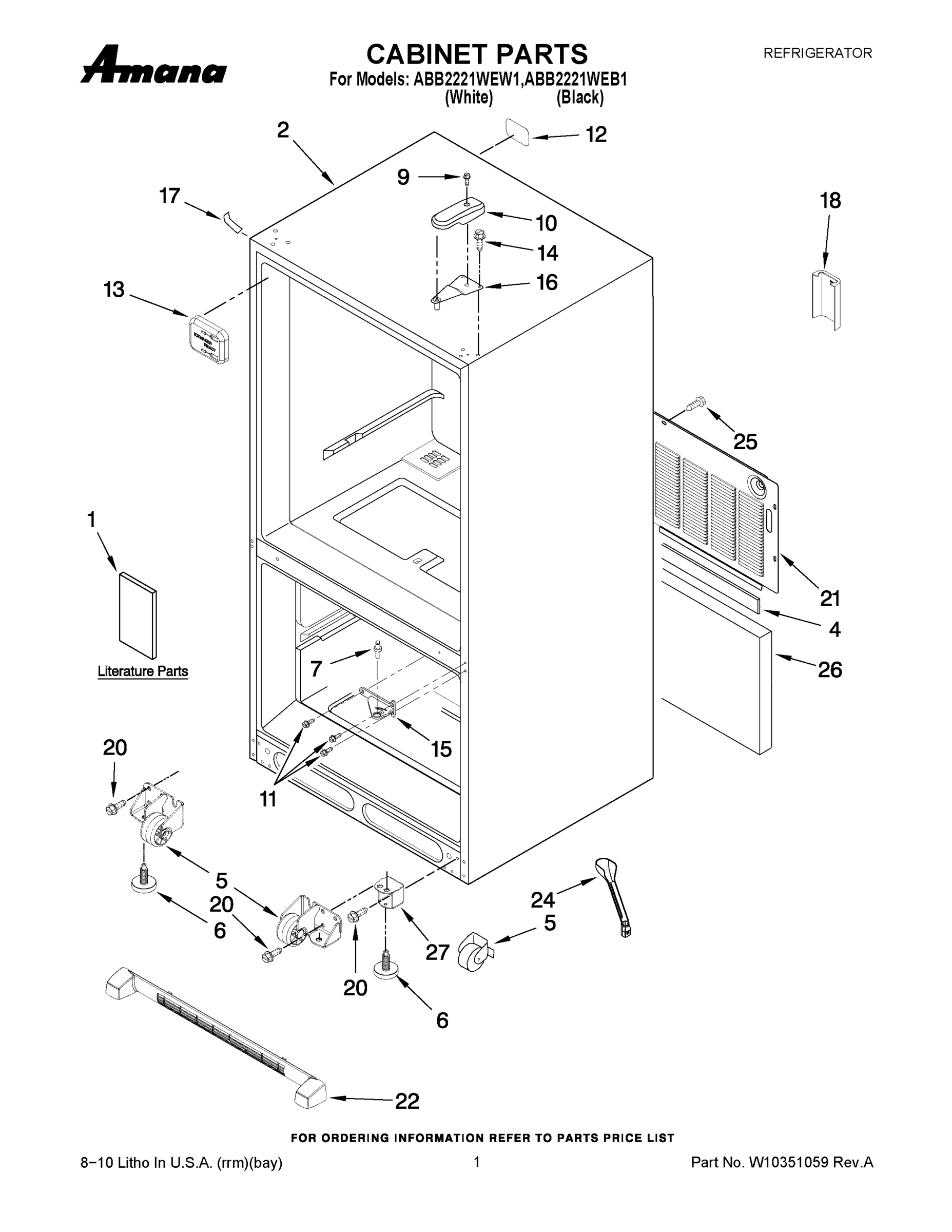 01 - CABINET PARTS