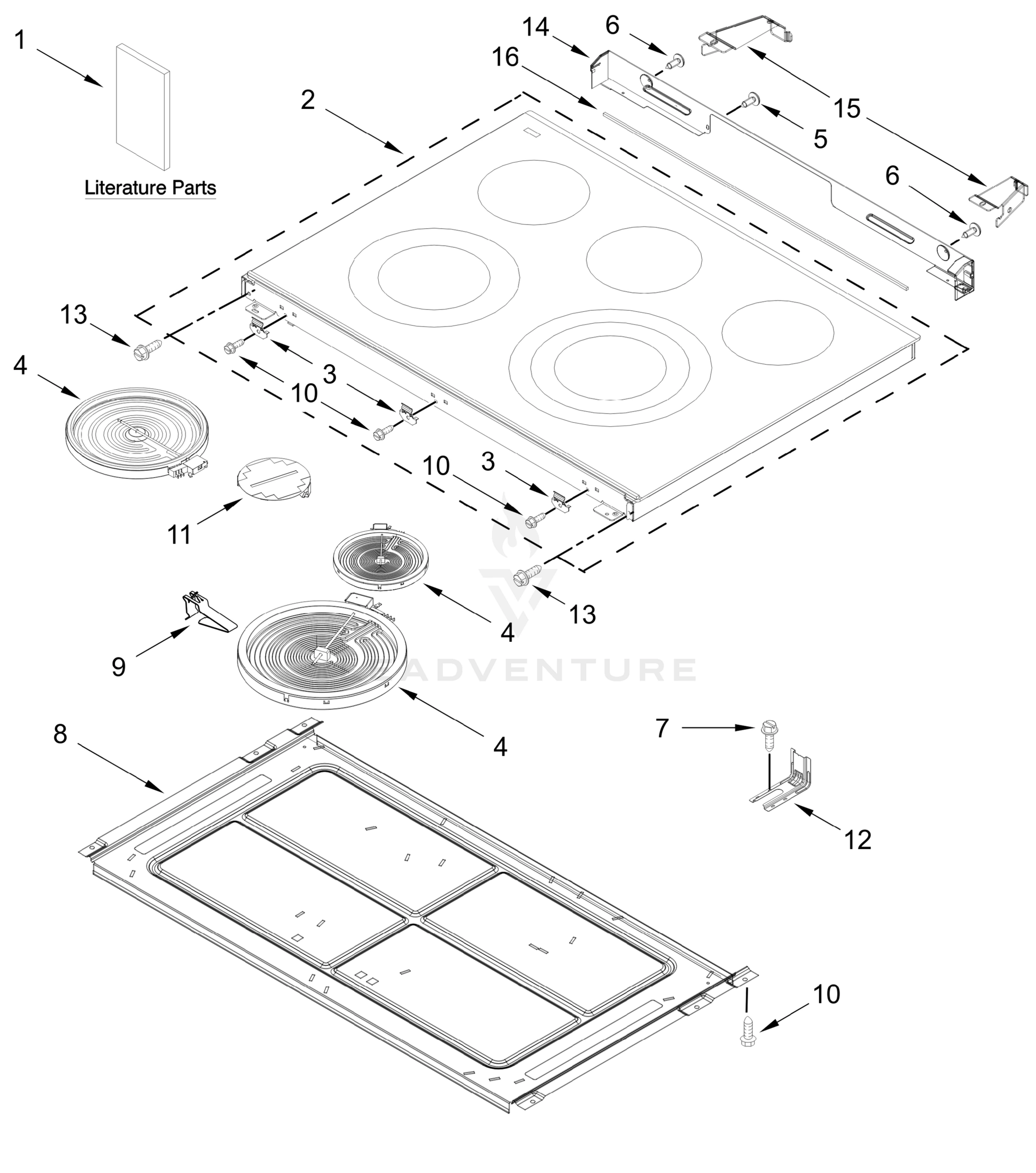 COOKTOP PARTS