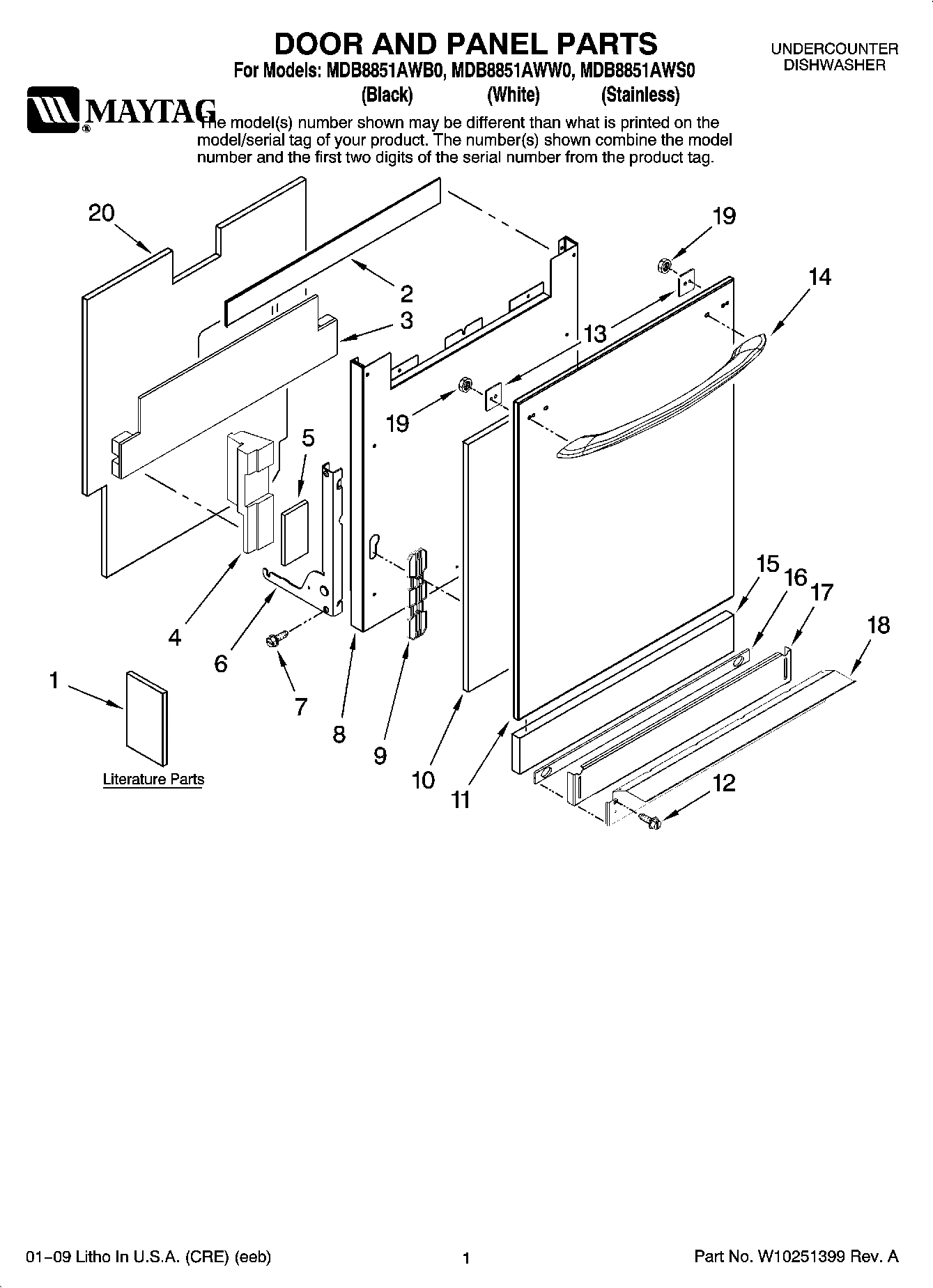 01 - DOOR AND PANEL PARTS