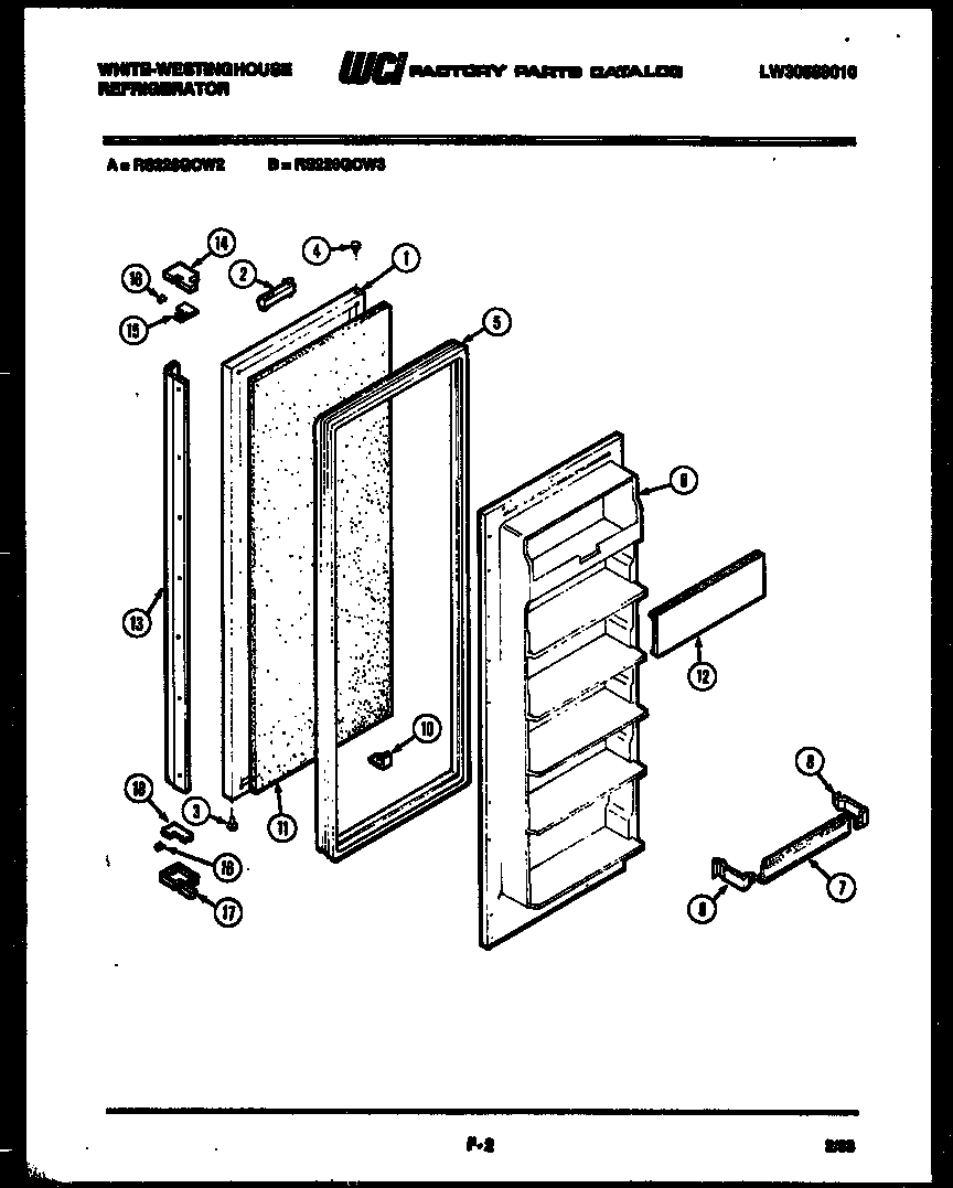02 - FREEZER DOOR PARTS